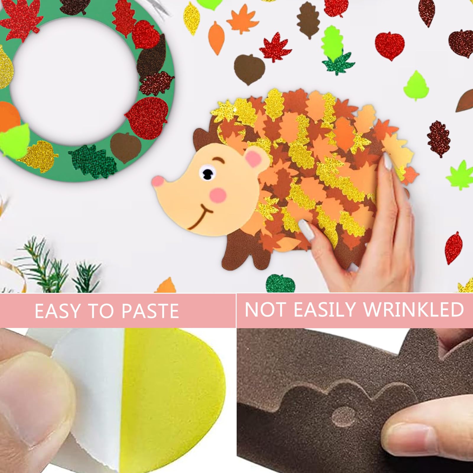 Kits De Couronnes D'Automne,Ensemble D'Artisanat D'Automne Enfant,Kit