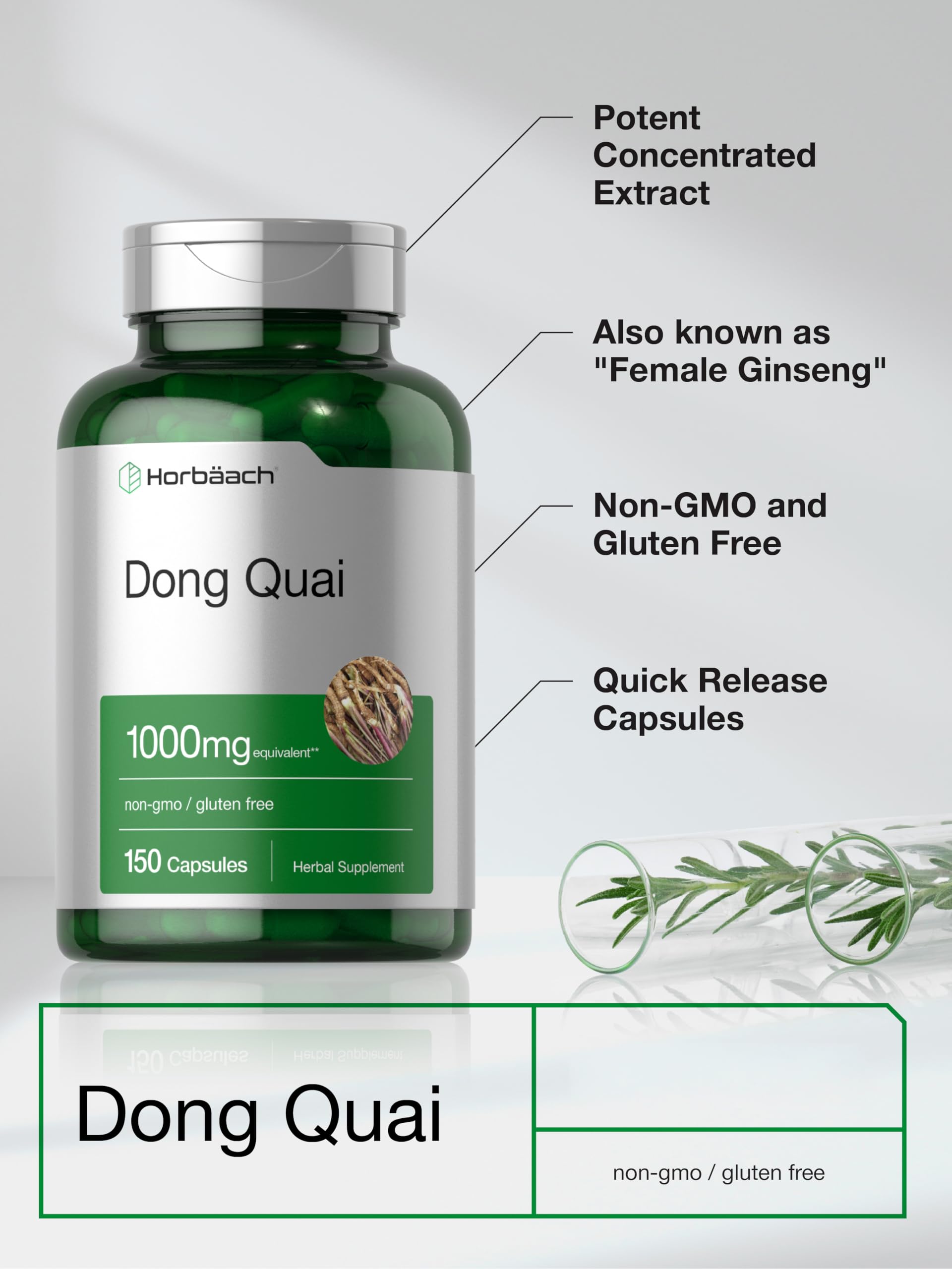 Horbäach Dong Quai Capsules | 150 Count | Traditional Herb — Amazon image 4