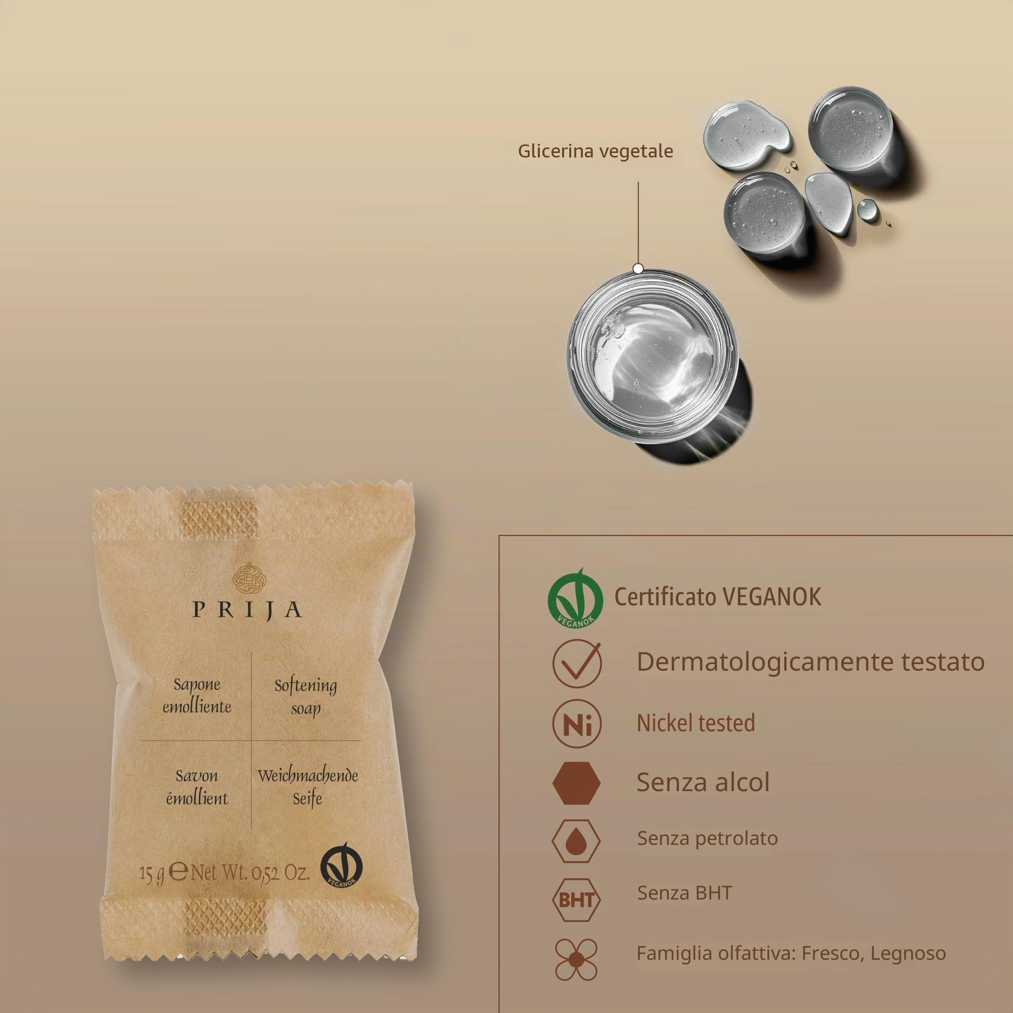 prija – Sapone rotondo accondiscendente flowpack (300 sappiamo di 15 g)