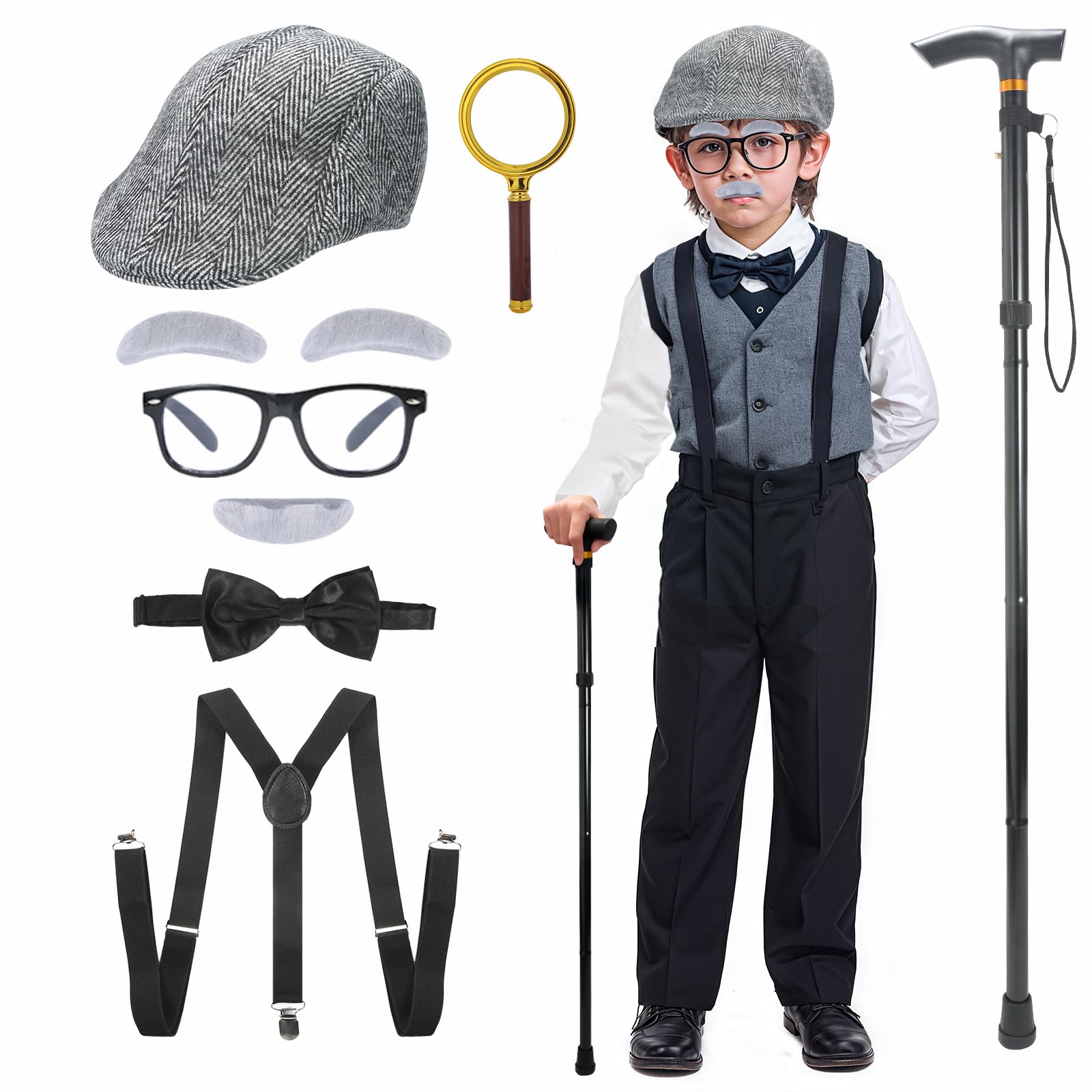 Photo 1 of TaikaoQi Old Man Costume Set for Kids