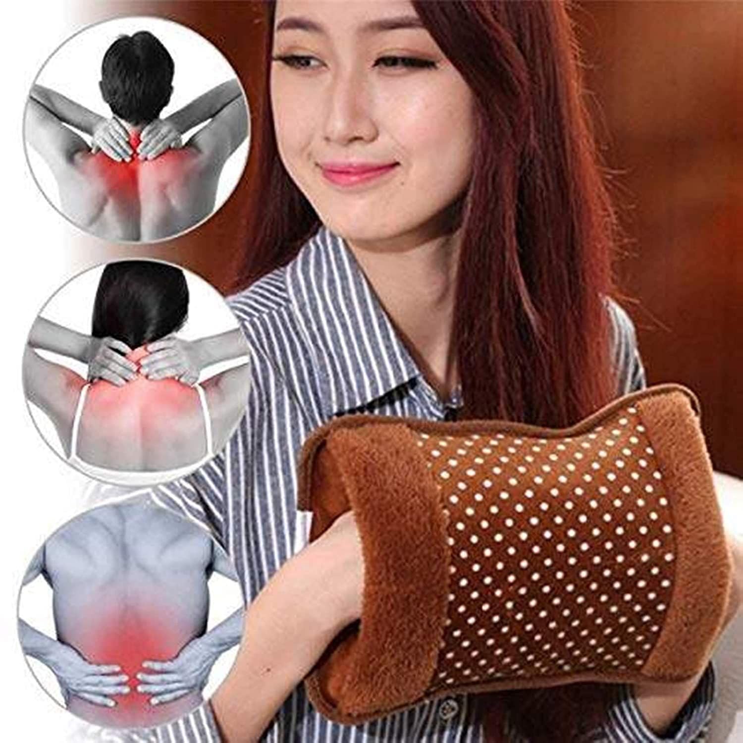 Giffy Rechargeable Electric Warm Velvet Gel Bag and Heating Pad with Hand Pocket and Auto Cut-Off for Quick Pain Relief Convenient Hand Pocket for Soothing Relief (Multi-Design) 2