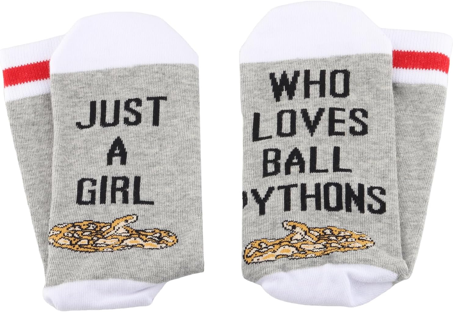 G2TUP 2 Pair Ball Python Lover Gift Who Loves Ball Pythons Socks Ball Pythons Owner Socks Pet Reptile Snake Lover Gift