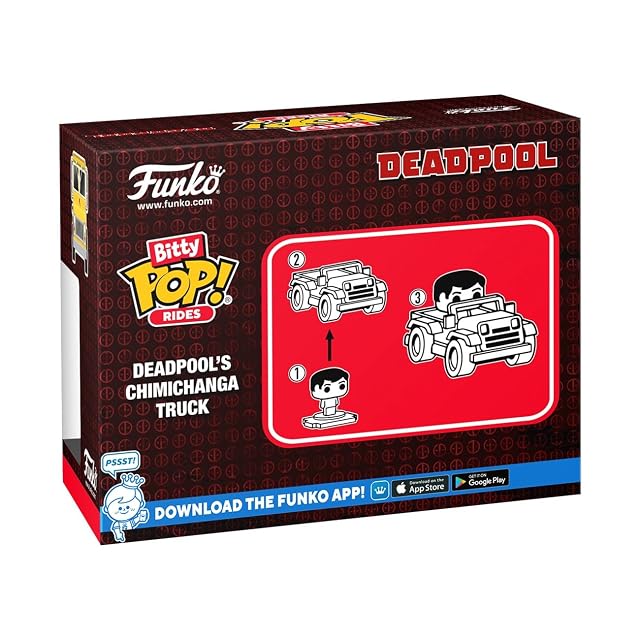 Foto 3 de 5 de Figurine Funko Bitty Pop Deadpool avec camion Chimichanga
