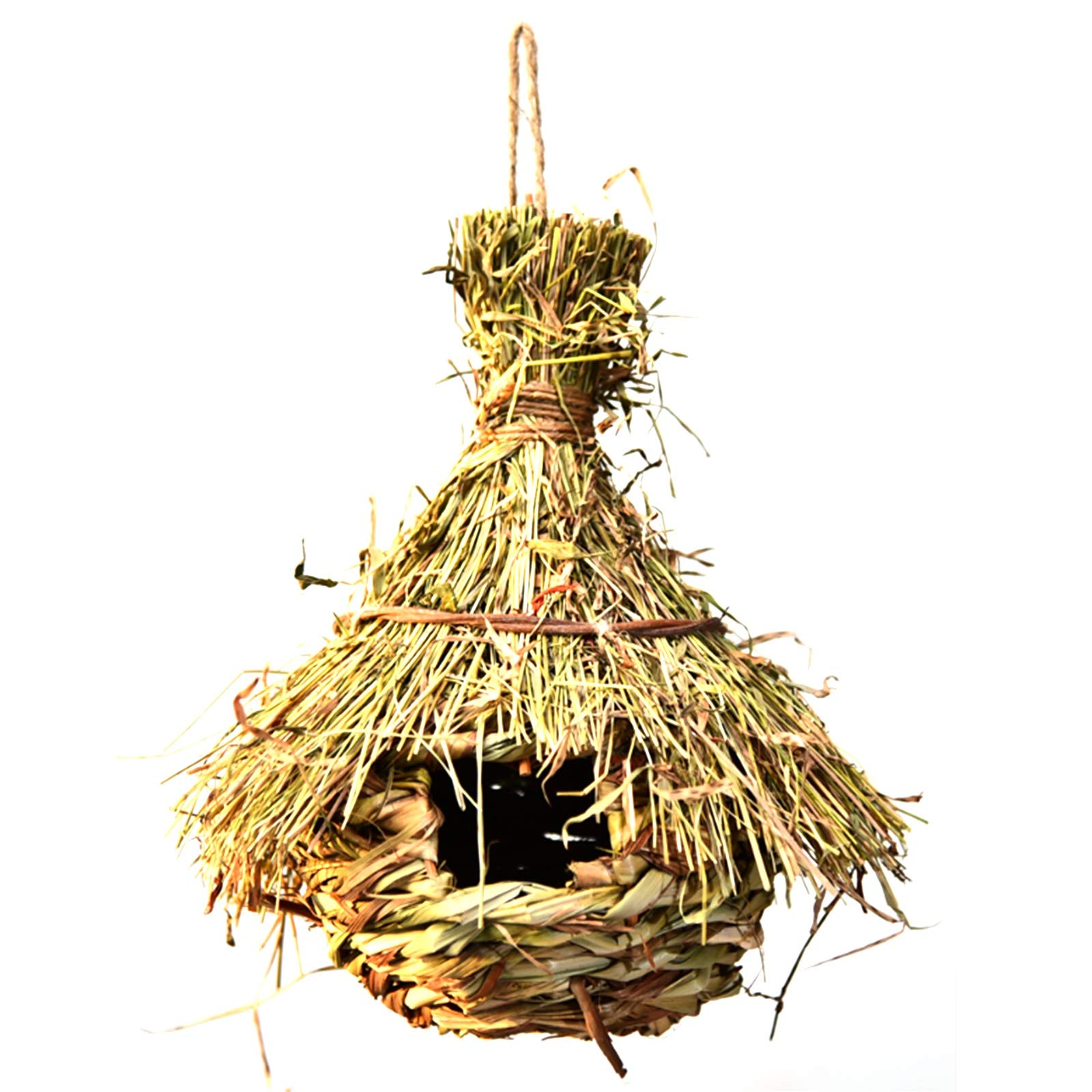 Nidi per Uccelli Nido di Uccello Esterno Intrecciato a Mano, Usato per Appendere birdhouses sul Balcone Giardino Giardino 23x14cm, 28x20cm (Size : 28x20cm)