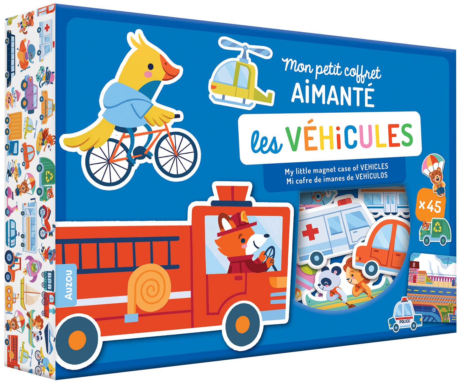 LES VÉHICULES: Avec 2 tableaux magnétiques, 45 aimants et des cartes pour découvrir les véhicules