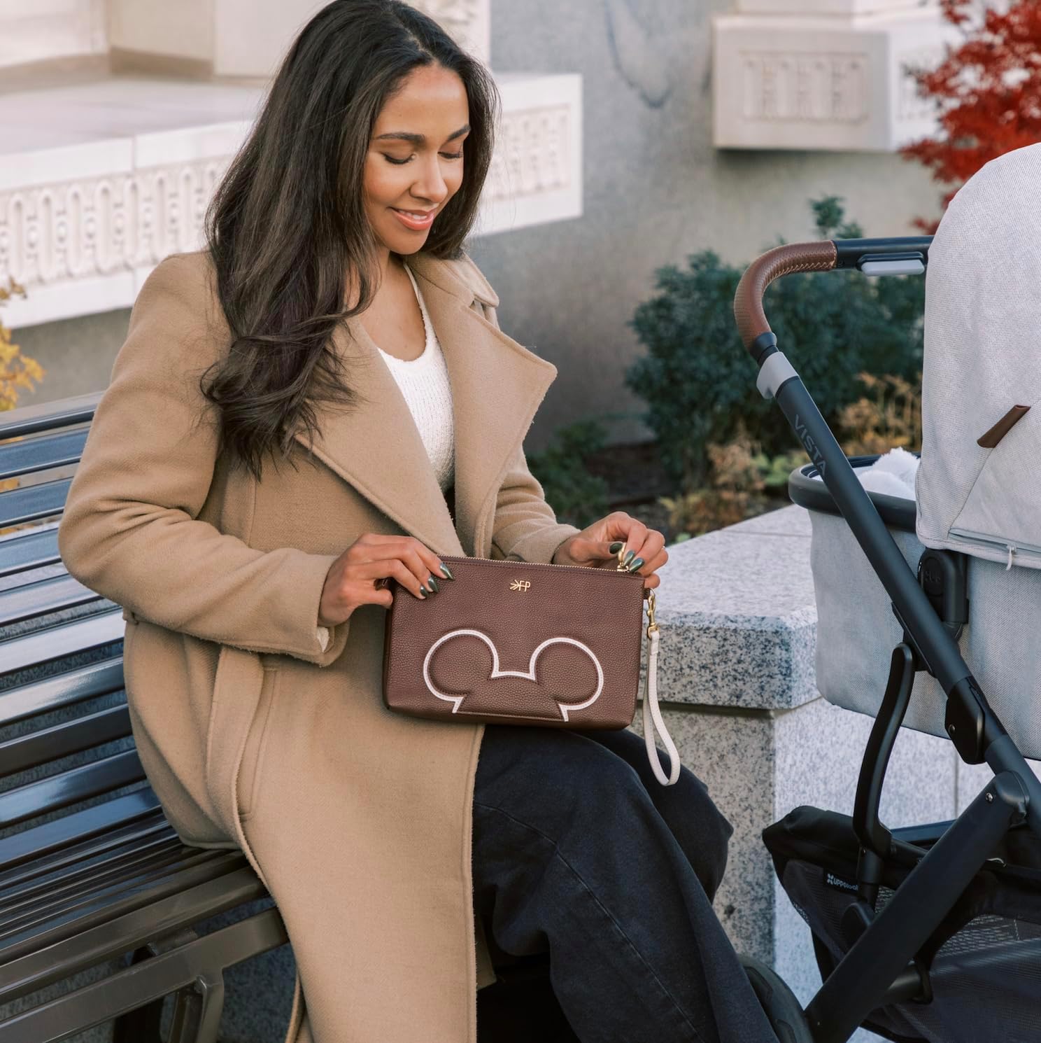 Freshly Picked Classic Zip Pouch, Mocha Mickey - Image 2