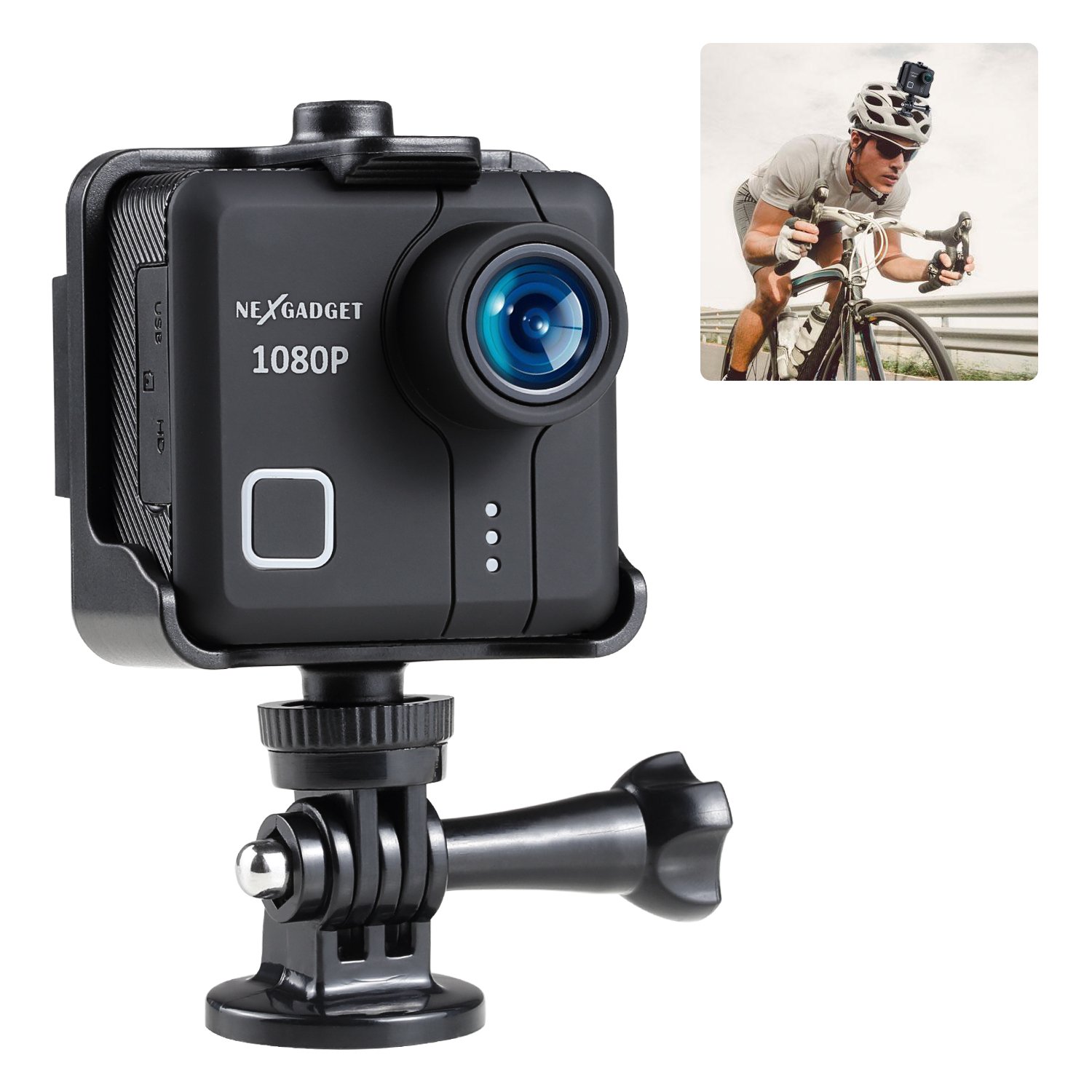 4K Sports Camera - 16MP - Waterproof (30M) - by NexGadget 