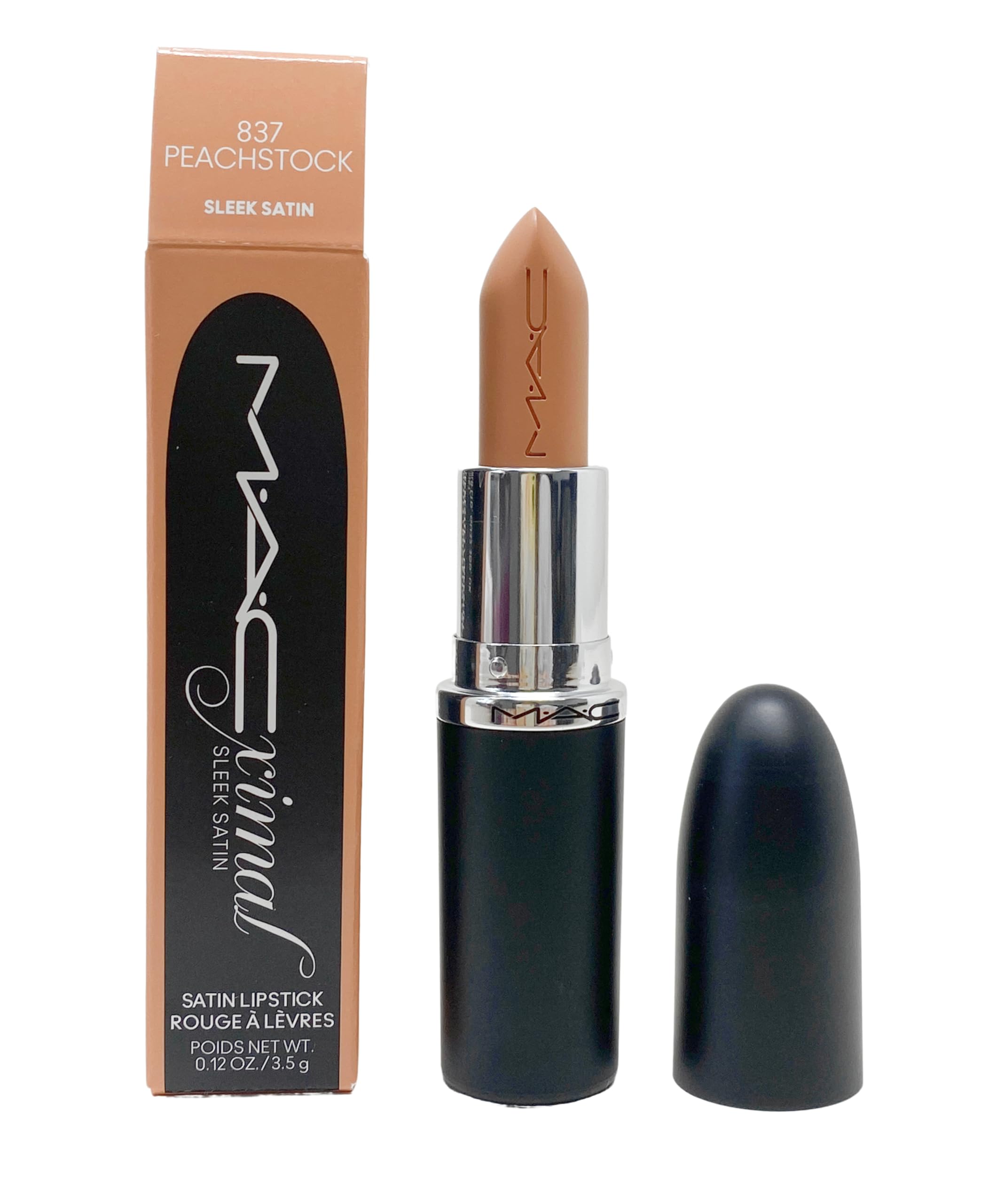 Macさま 3 Amazon.com : MAC Ximal Sleek Satin Lipstick - 837 Peachstock (Warm