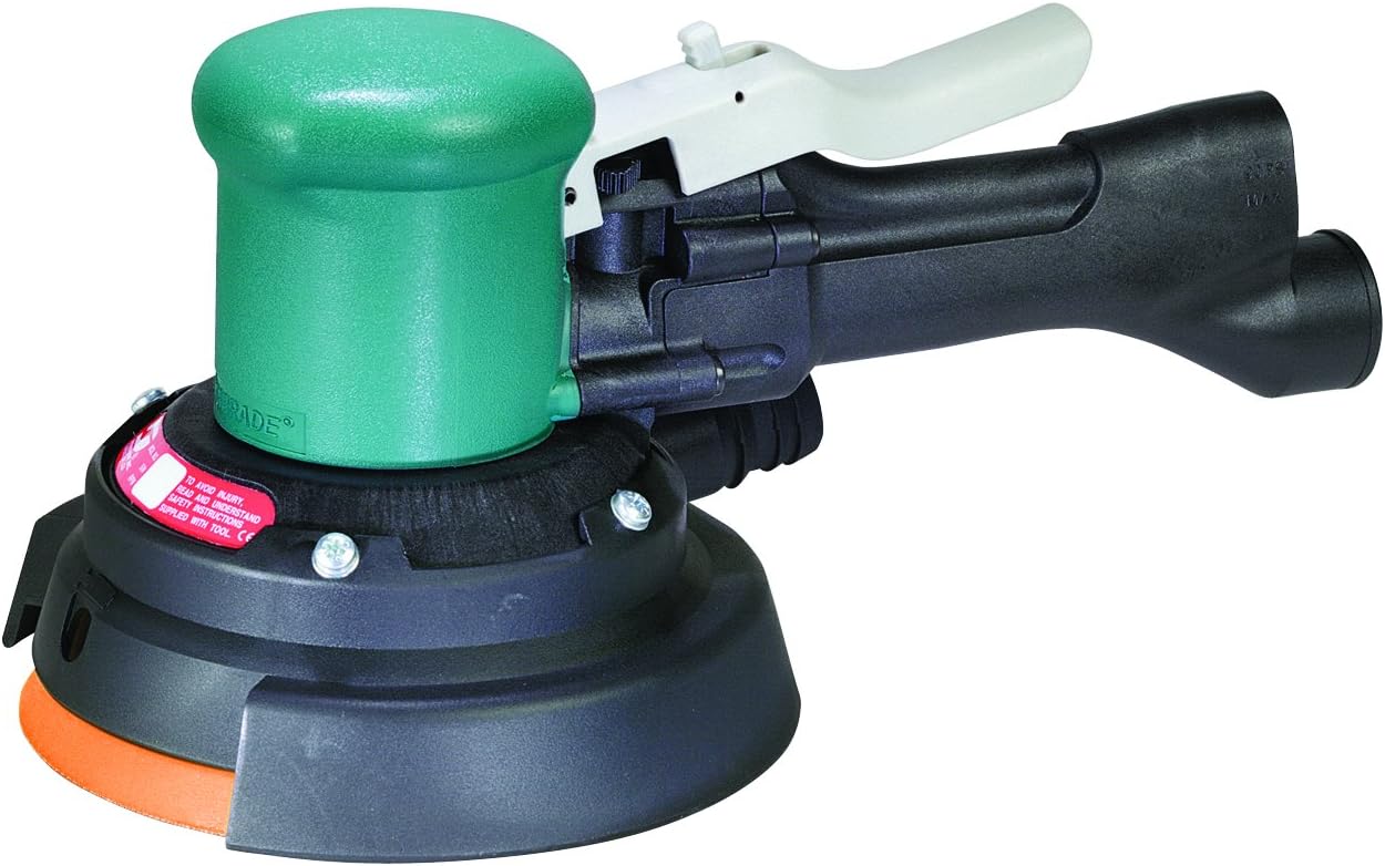 Dynabrade 58444: 6" (152 Mm) Dia. Two-Hand Gear-Driven Sander, Central Vacuum