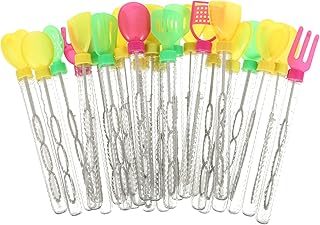 Toyvian 24pcs Bubble Stick Kids Tools Bubble Wands for Kids Kidult Toys Blowing Bubbles Toy Children Bubble Supplies Big Bubble Wand Plastic Kids Toys Outdoor Bubbles Toy Bubble Maker Mini