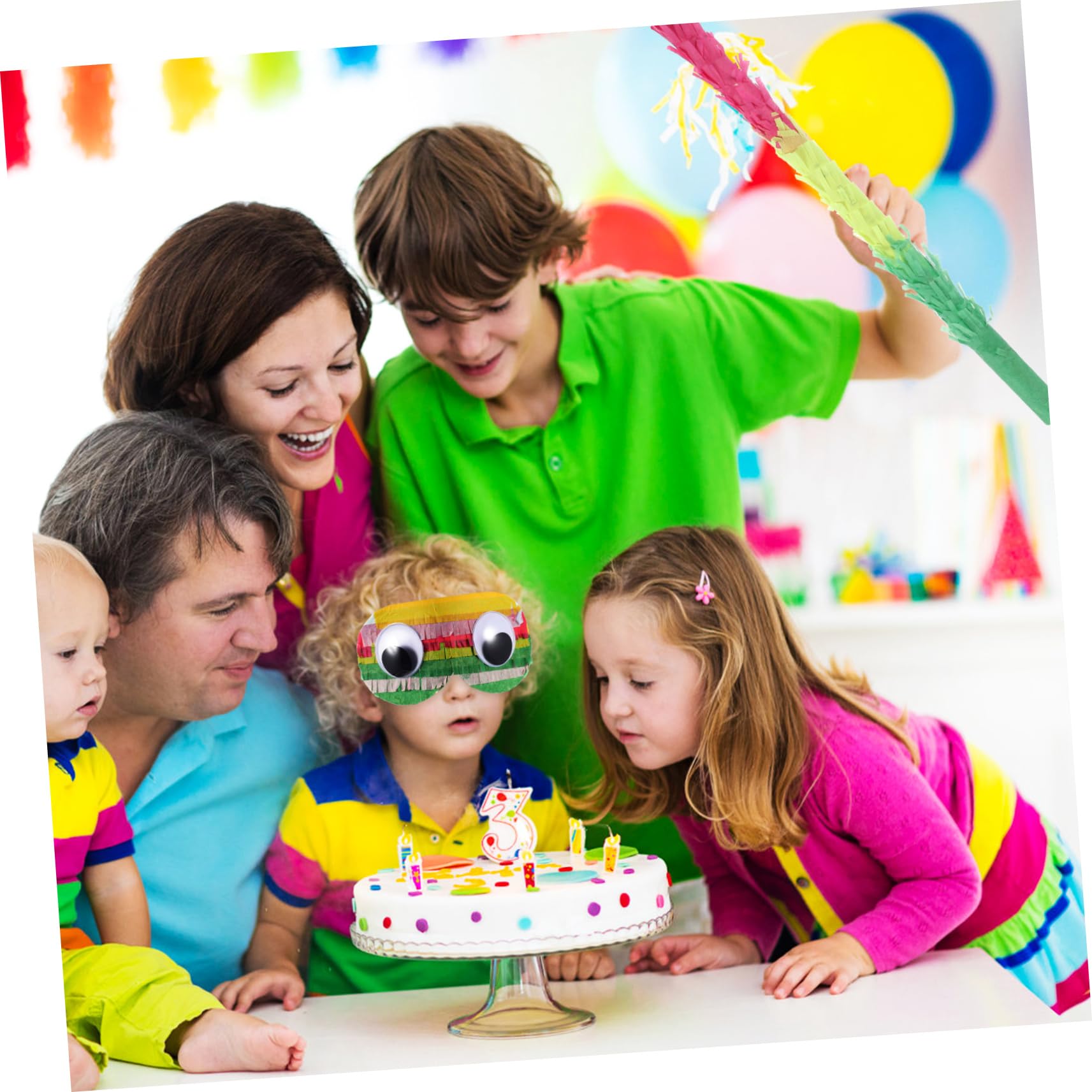 Cabilock 1 Juego Piñata Favores De La Fiesta De Pascua Decoración De Pascua Cinco Decoraciones Para Fiestas Temáticas De Conejitos Confeti Redondo Papel Niño Conejo Suministros De Juego