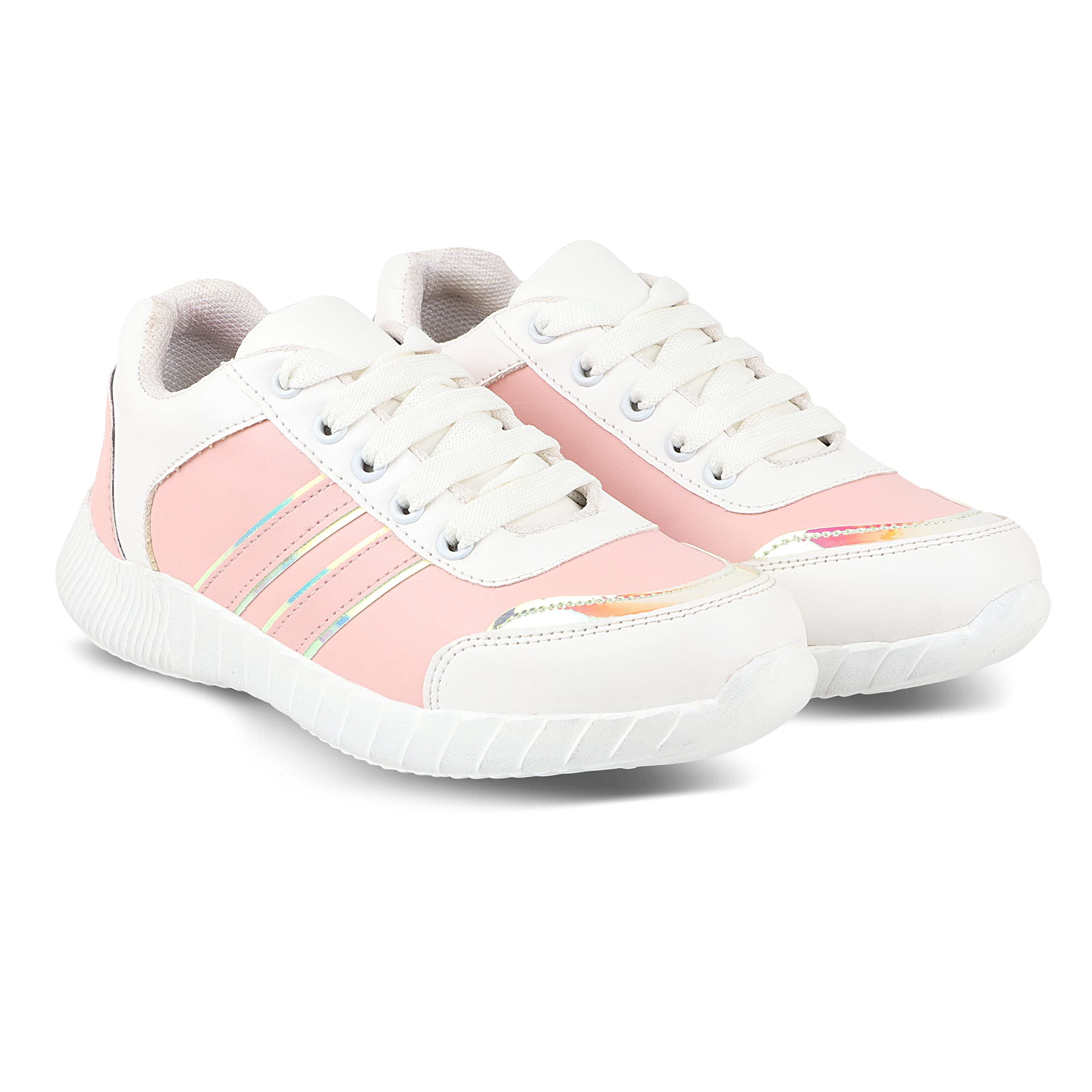 MOSAC Womens Textile Lace-Up Lightweight Casual Sneakers Walking Gym Running Women Shoes Pink and White Shoes (B09RQRMXTZ) Amazon Price History, Amazon Price Tracker