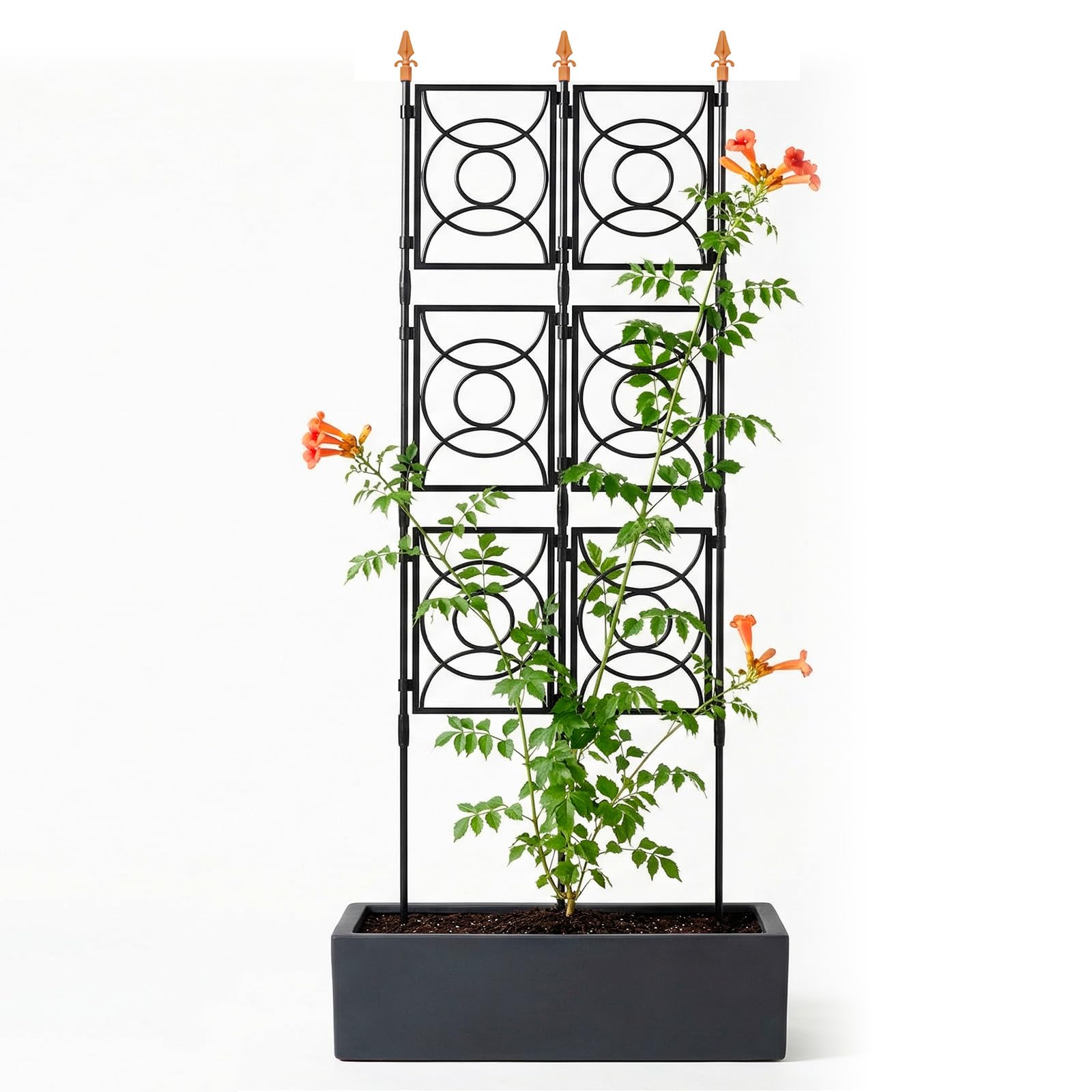 Photo 1 of ***MISSING PARTS***


Trellis for Climbing Plants Outdoor, 24 Rifny Tall Garden Trellis Flower Rose Cucumber Trellis for Vines Pea Support, Wall Large Plant Trellis Fence with Plastic Screen Frame, 2 x 6.2 FT