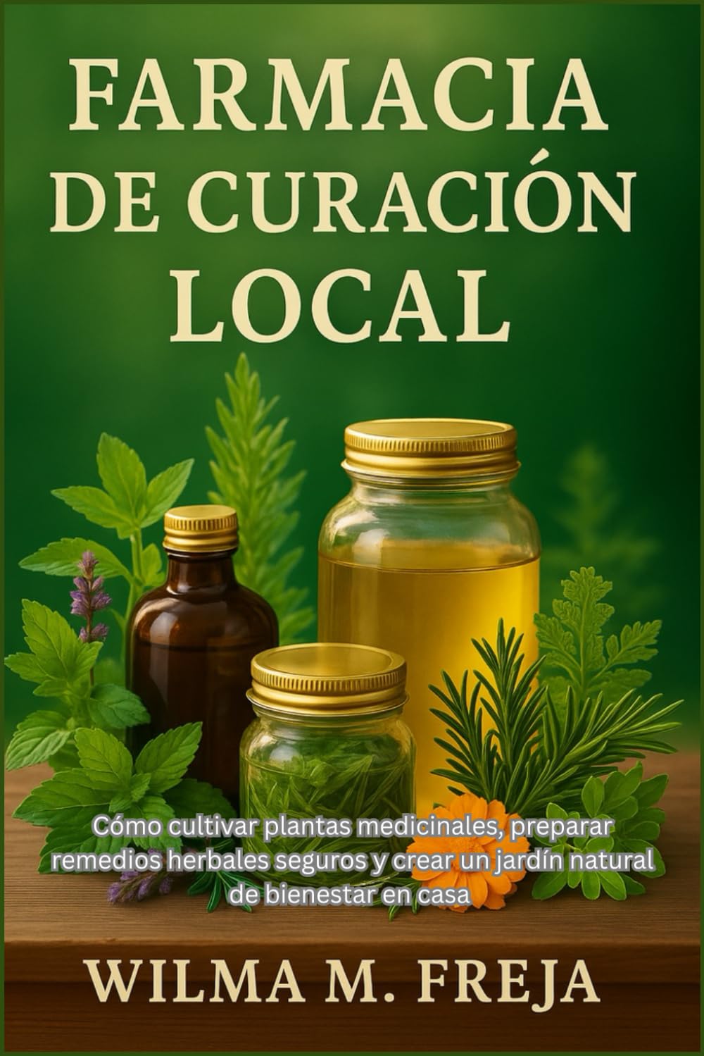 FARMACIA DE CURACIÓN LOCAL: Cómo cultivar plantas medicinales, preparar remedios herbales seguros y crear un jardín natural de bienestar en casa