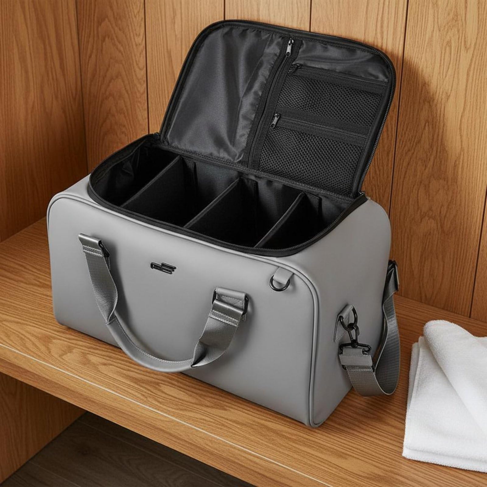 Gralara Golf Organizer Abbigliamento Borsa da Viaggio Borsone Golf Sacca Sportiva con Compartimento Scarpe E Divisorio Amovibile in Pelle Adatto a Trasferte Professionali Weekend Allenamenti Club