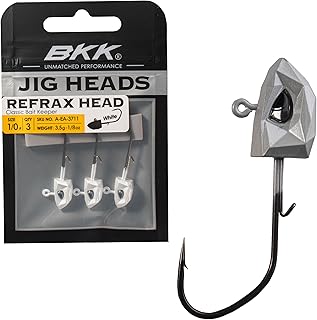 Refrax Jig Head | 1X | Swimbait Fishing | 25% Stronger HCS Wire | 3D Holographic Eyes | Forged | Needle Point
