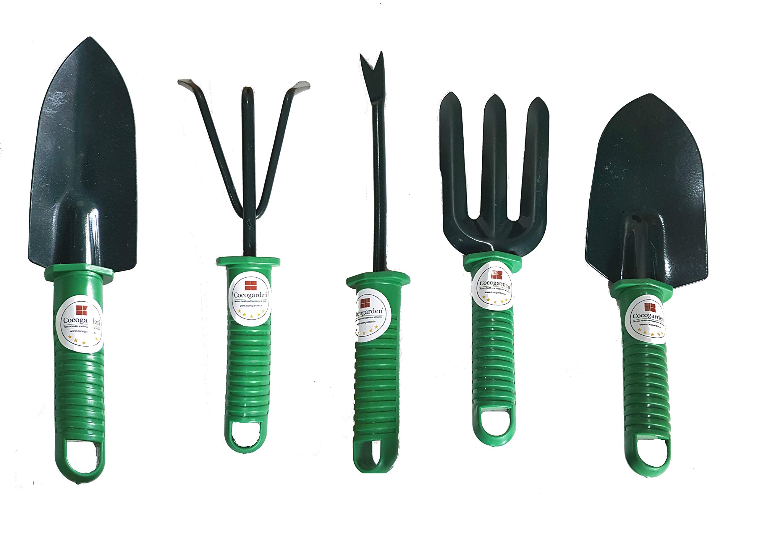 Cocogarden Tools Kit (Trowel, Cultivator, Fork, Weed Remover- 5 Tool Set) | Indoor and Outdoor Garden | Gardening Accessories | Durable Tool Set for Home Plant (B085BTVJ9T) Amazon Price History, Amazon Price Tracker