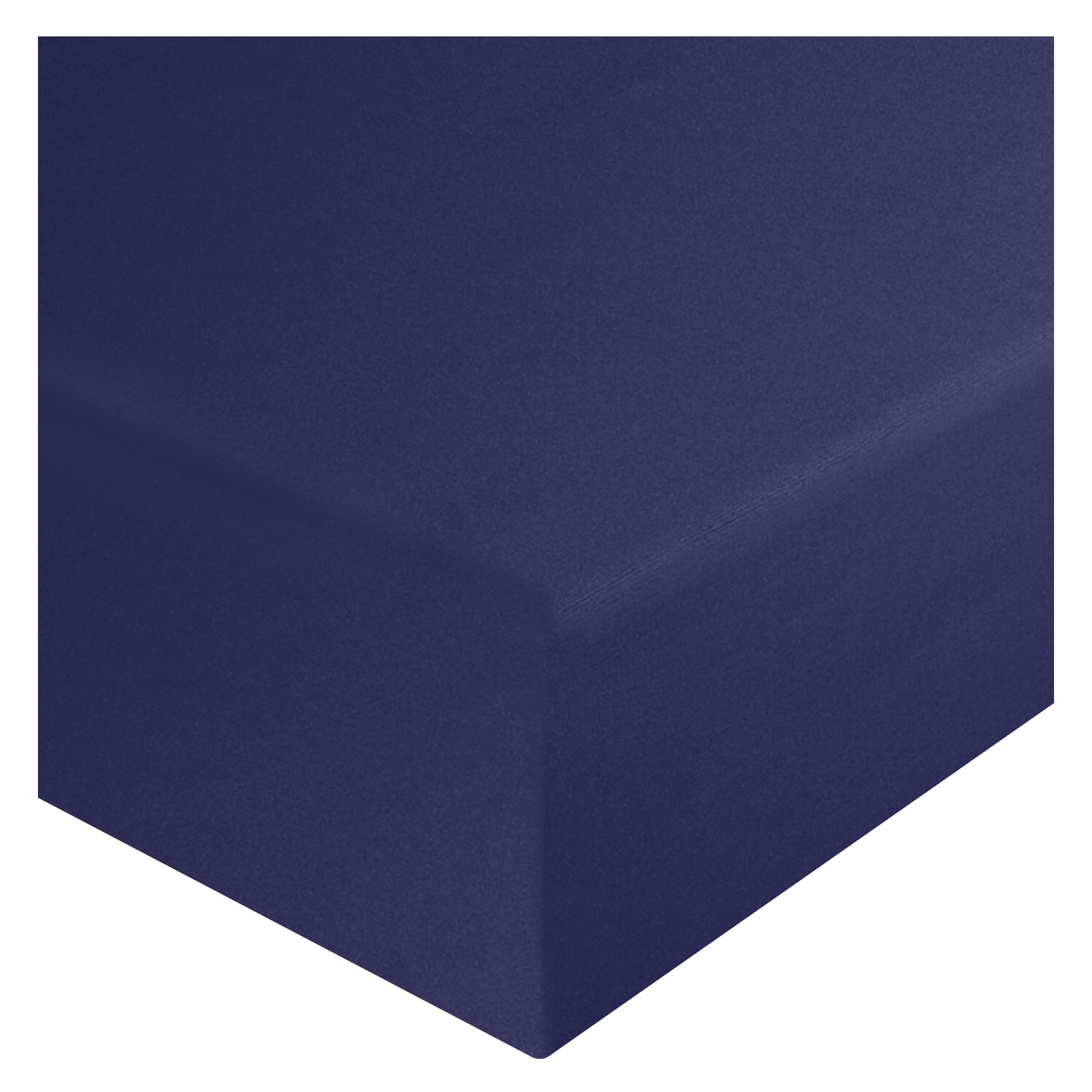 HOME ACE King Size Fitted Sheet, 152CM x 198CM, 10"/25CM Deep, Poly Cotton, Navy