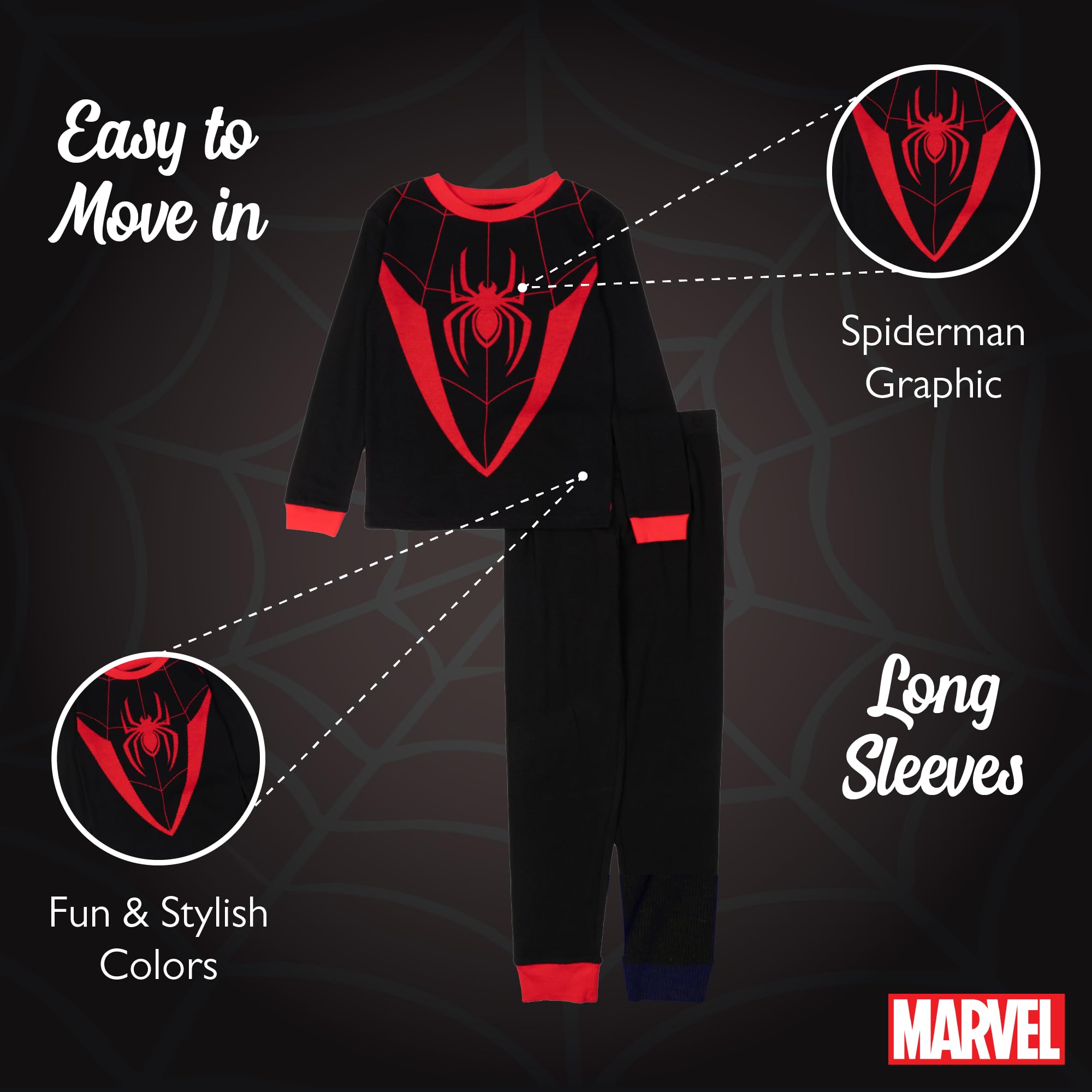 Marvel Set di Pigiama (Pacco da 2) Bambini e Ragazzi
