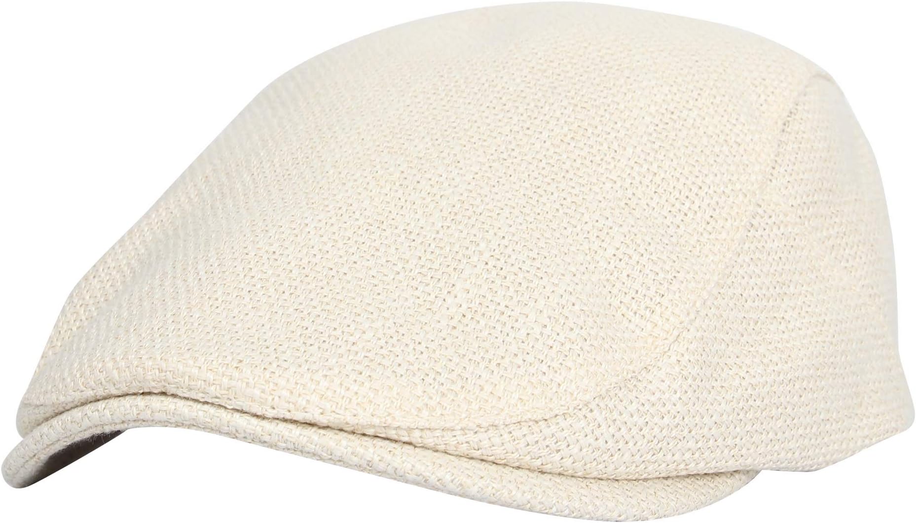 Ivy Cap Straw Weave Linen-Like Cotton Cabbie Newsboy Hat MZ30038