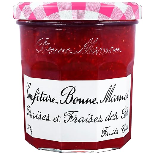 Bonne Maman Strawberry and Wild Strawberry Jam - Fraises des Bois - 13 Oz.