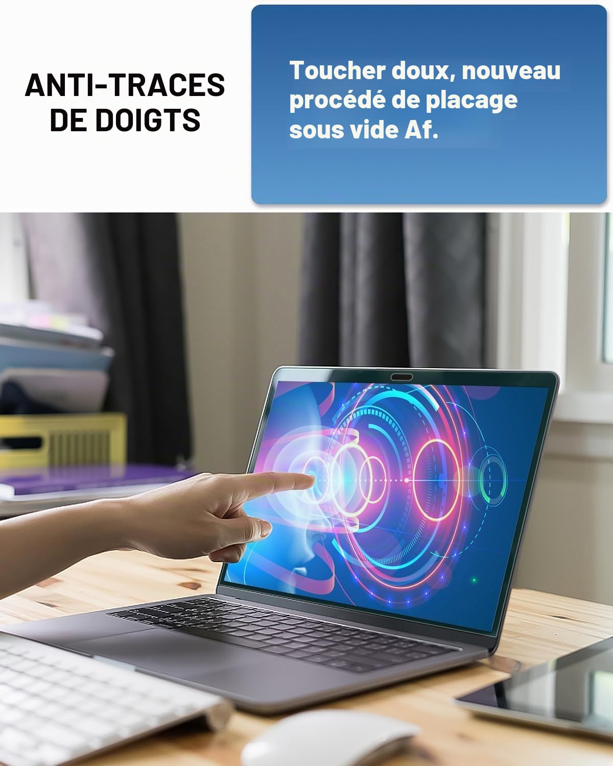 Lot de 3 Protection d'écran 15,6 Pouces 16:9 Anti-lumière Bleue Anti-Reflet Film Mat pour Ordinateur Portable