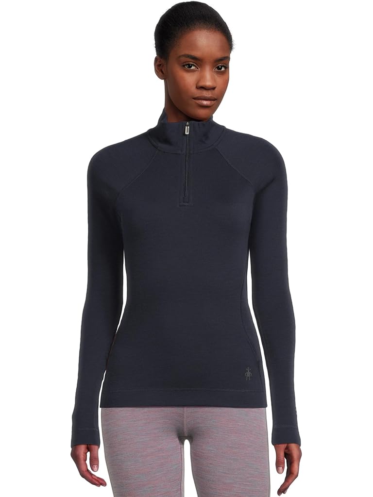 Navy Smartwool Classic Thermal Merino Base Layer 1/4 Zip