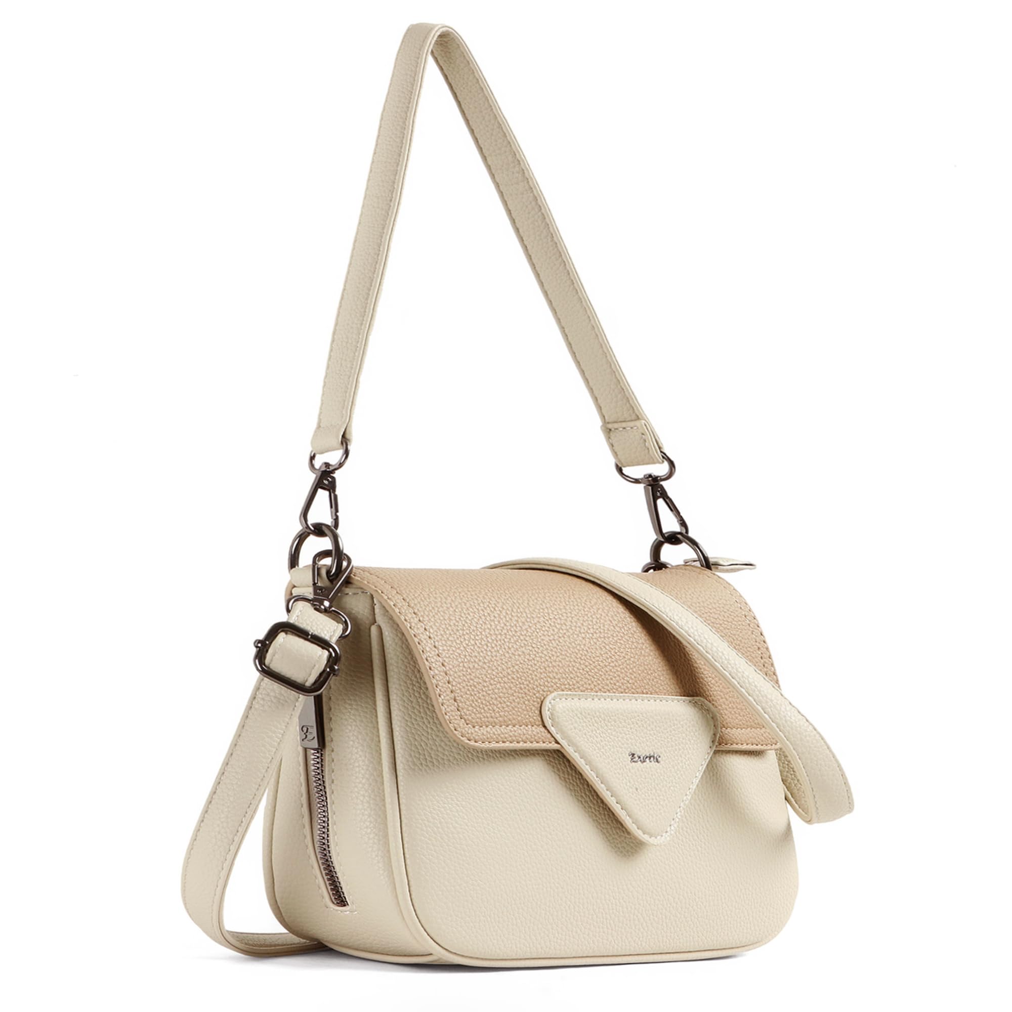 Premium® Unique Shape Texture Design Flap Sling Bag