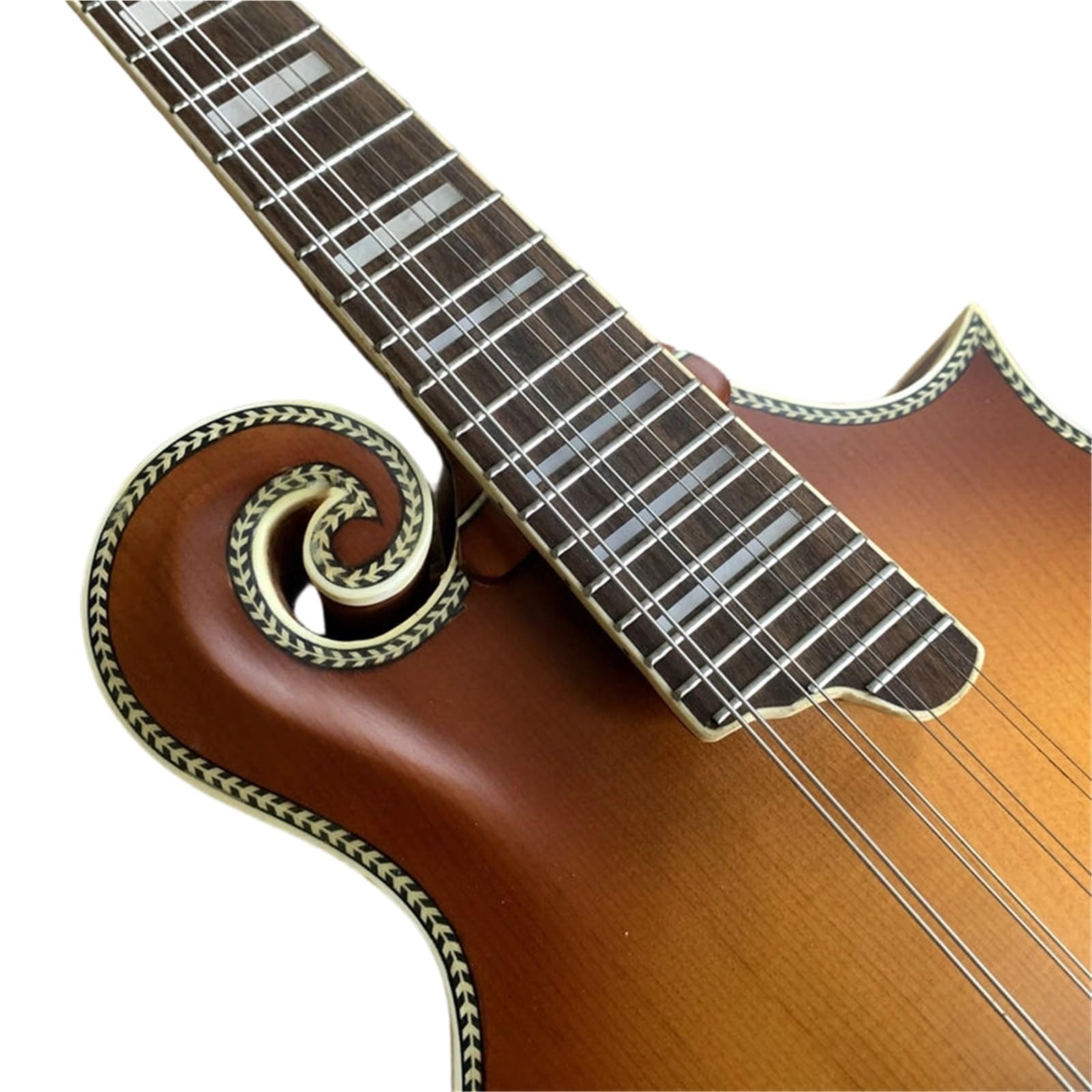 Akustische Mandoline-Gitarre Aus Massiver Fichte Und Ahorn 28 Zoll Natürliche Holzfarbe Mandolinen Für Anfänger
