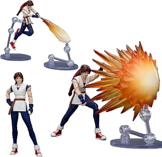 JOYTOY SNK KOF 1/18 Action Figures KOF'98UM Art of Fighting Team Yuri Sakazaki Collectible Model 4.6Inch