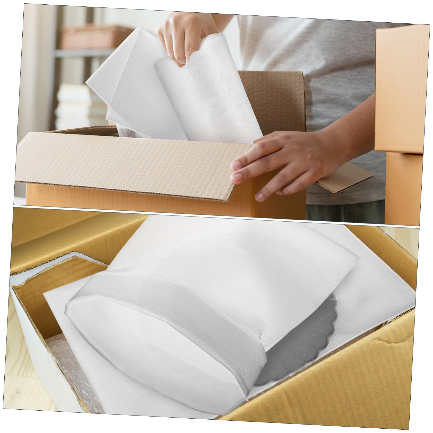 Mikikit Buste Imbottite per Spedizioni in Pe Bianco 30x40 Cm 100 Pezzi Protezione Ammortizzante per Imballaggi e Traslochi di Oggetti Fragili come Ceramica