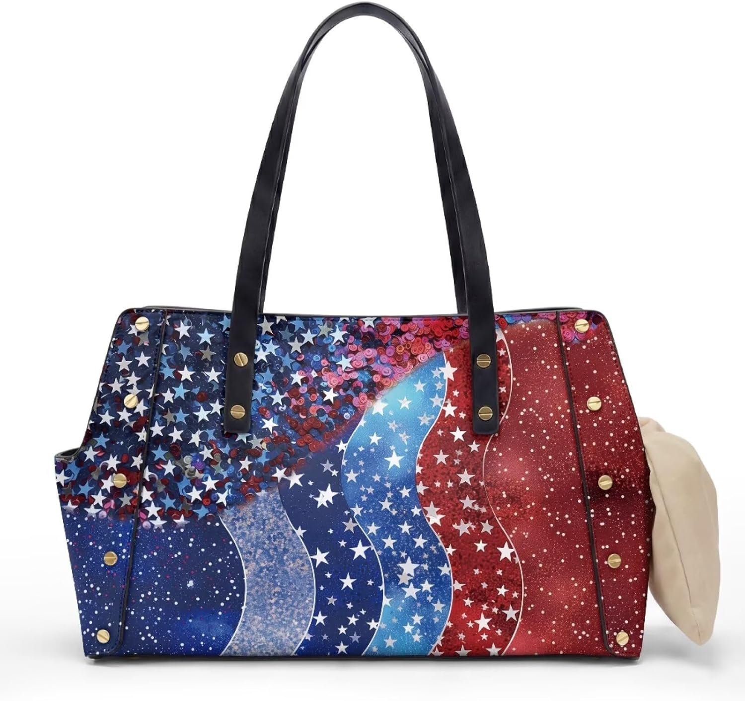 COEQINE Dog Carriers for Small Dogs 15 Ibs Rainbow Paw Prints Black Soft PU Leather Travel Sling Bag for Men Women Travel Pet Bag for Outdoor Travel Walking Hiking Shopping