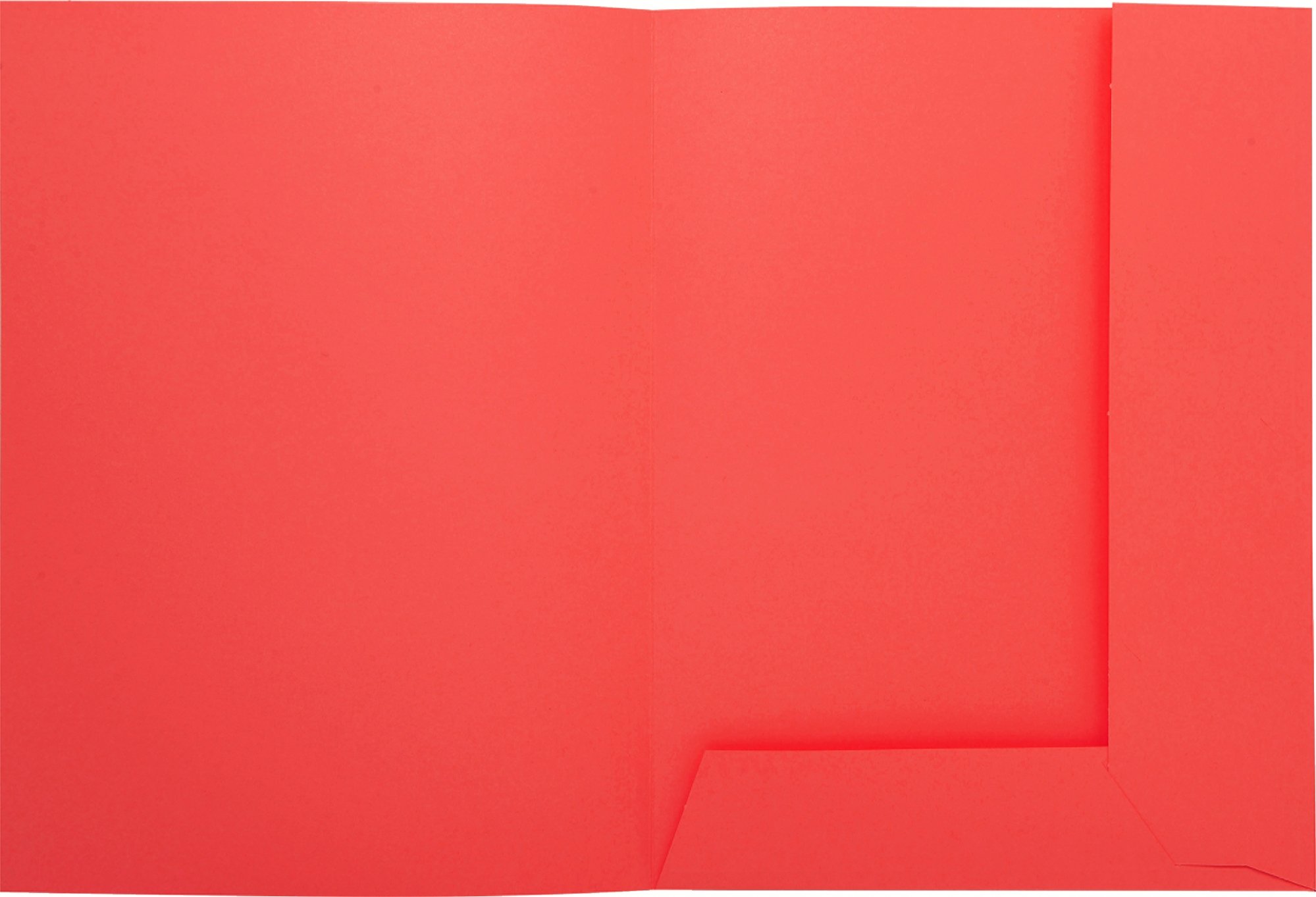 Exacompta 335008E Teczka na dokumenty SUPER, z nadrukiem, z 2 klapkami SUPER 210 g/m² - pastelowe kolory - teczki z certyfikatem PEFC - wymiary 24 x 32 cm dla formatu A4 - 50 sztuk kolor czerwony