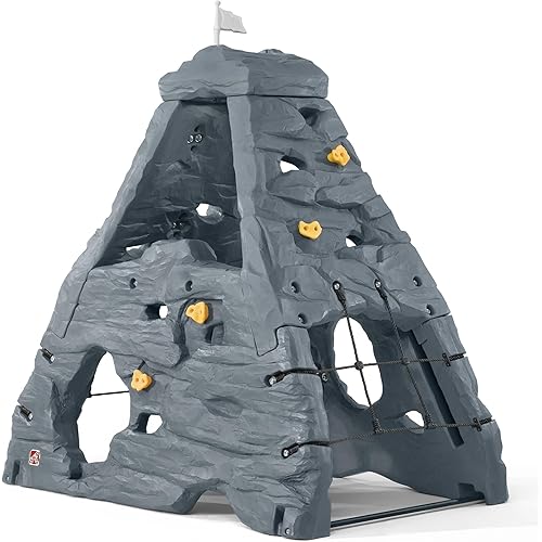 Step2 Skyward Summit for Kids, Climbing Wall Playset for Toddlers, Ages 4 –8 Years Old, Easy to Assemble Kids Outdoor Playground for Backyard