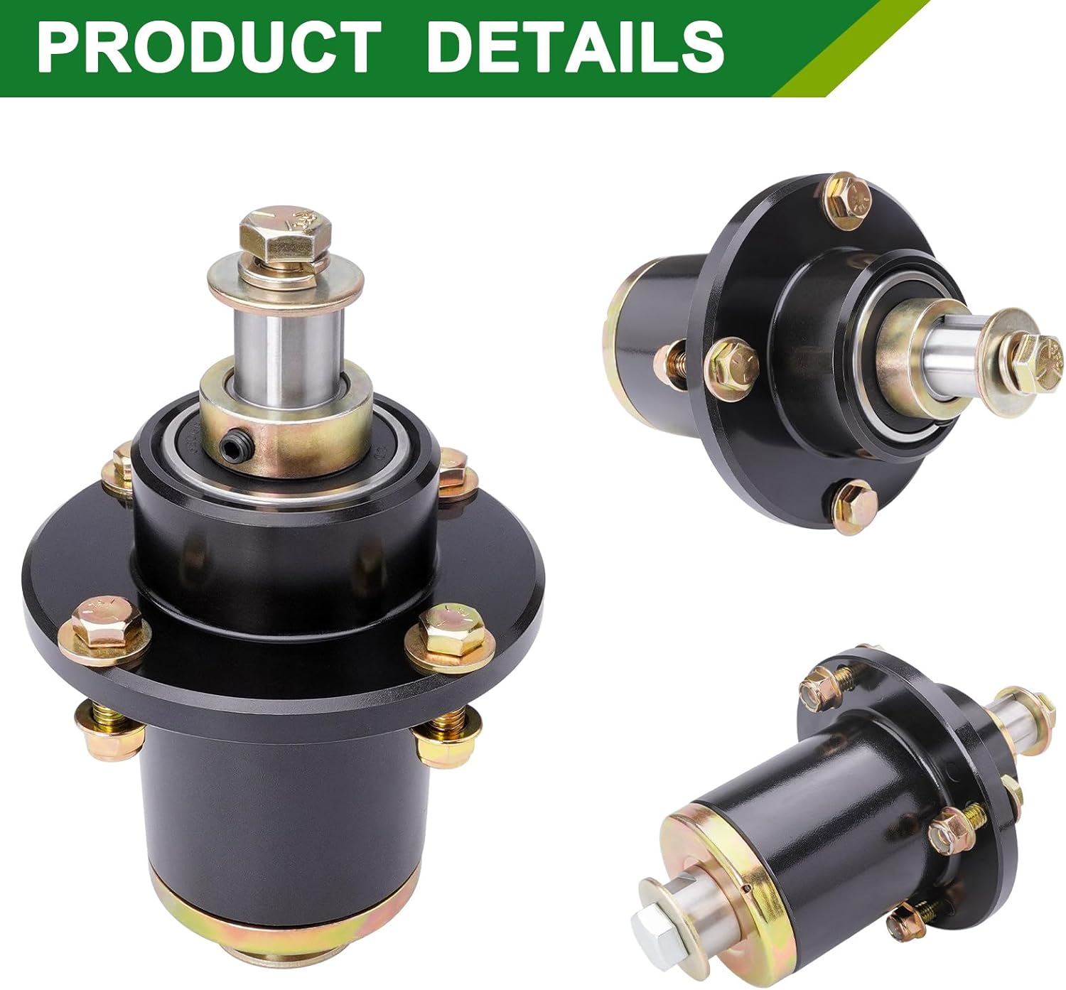 037-6015-50 Spindle Assembly - Fits Bad Boy CZT 42" 48" 50" 52" 54" 60" Deck, ZT 50" 60" Deck, ZT Elite/ZT Elite Limited 54" 60", Pup/Pup Lightning 48" 52" 60" 72" Deck, Replaces 037-6015-00(3-Pack)