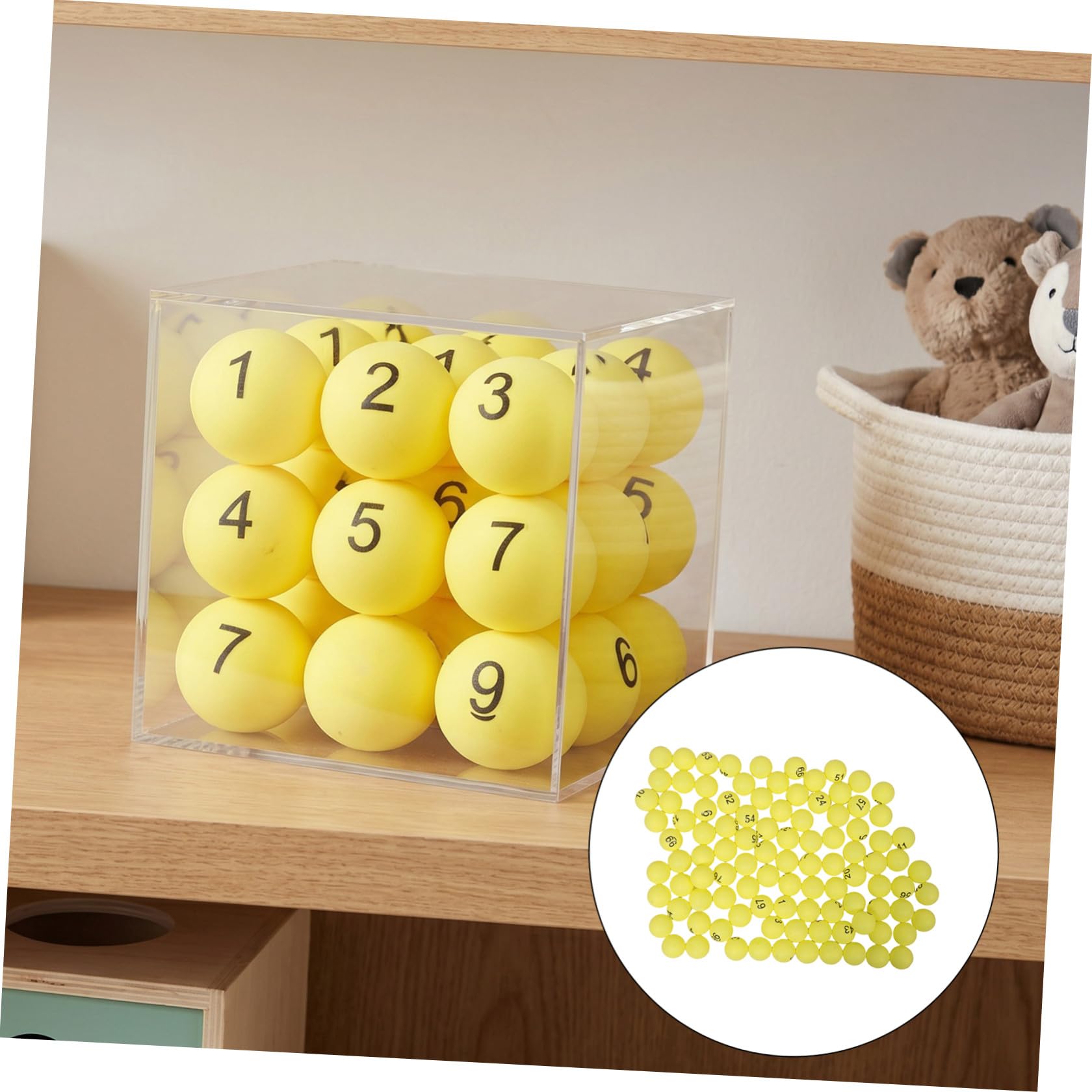 100 Piezas Bolas de Bingo Numeradas del 1 al 100 para Sorteos