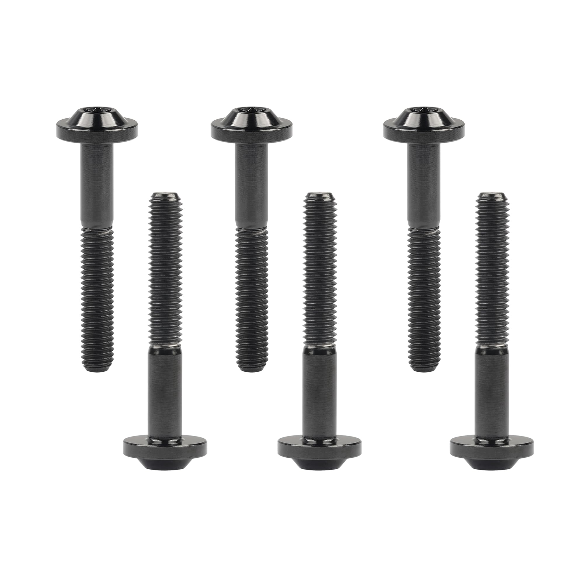 DWAMMEBRS Bolt T25 Torx Screws M5x10 12 15 20 25 30 35mm Corrosion Bolts for Cycling Motorcycle Automotive(Black,M5x35mm)
