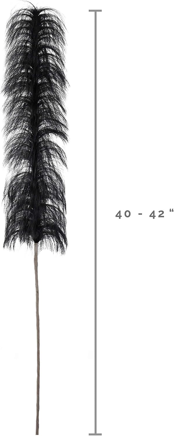 ZUCKER 1 Piece Faux Ostrich Stem 40-42" Black for Wedding Centerpiece, Party, Home and Office Decor