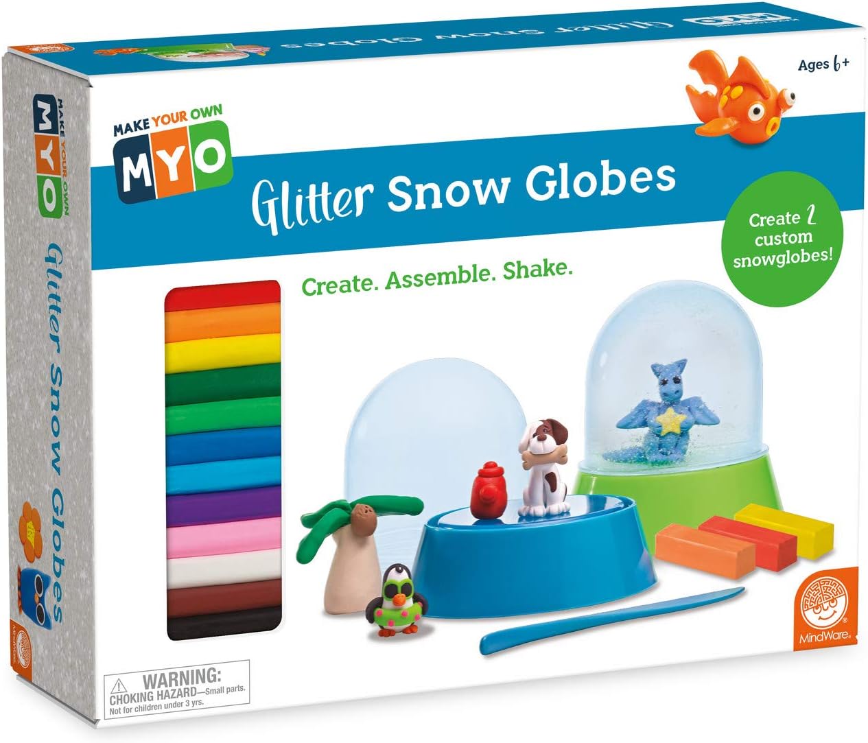 Mindware Make Your Own Glitter Snow Globes