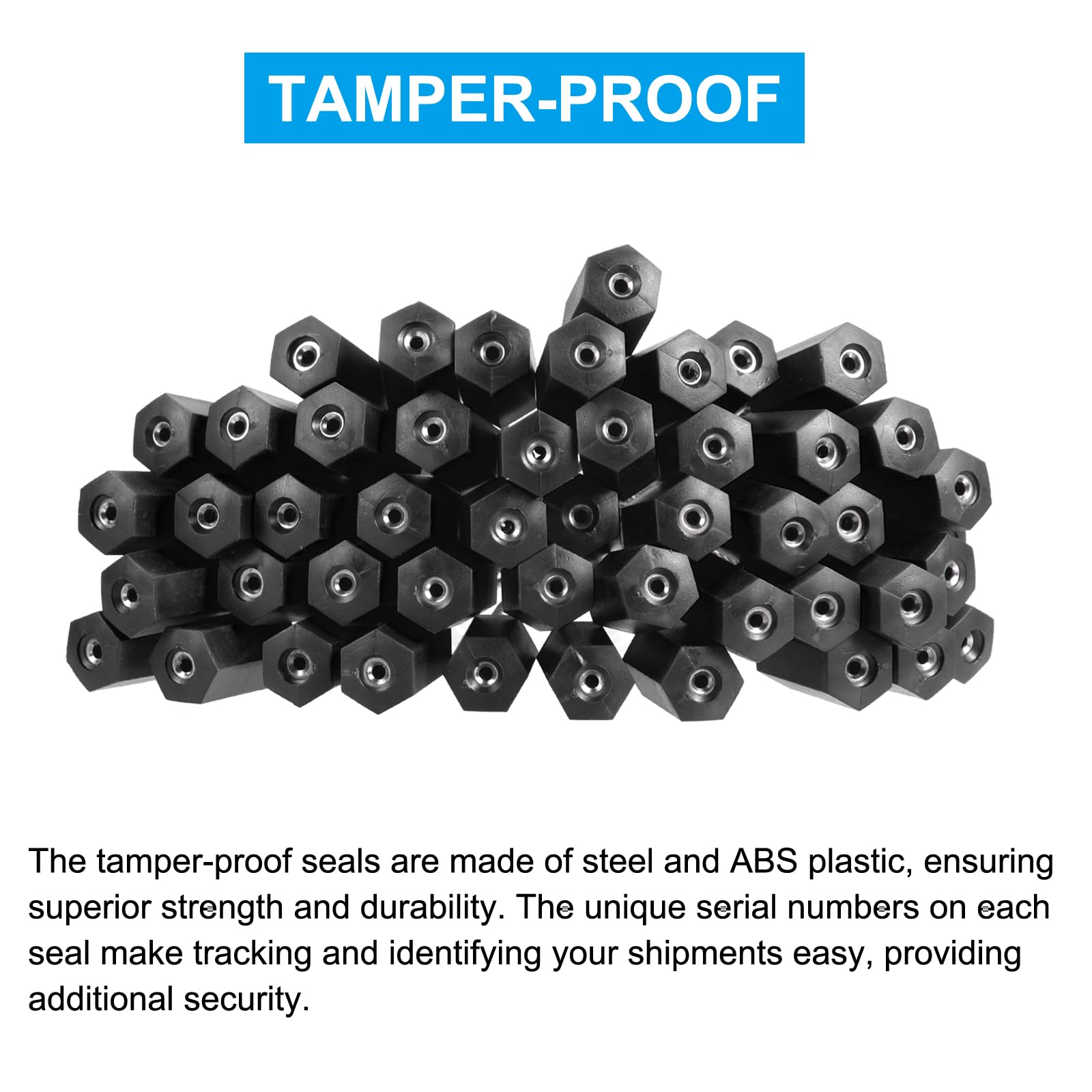 Sigilli Di Sicurezza In Acciaio - 50 Pezzi Con Numerazione Unica - Per Container E Spedizioni - Foto 3