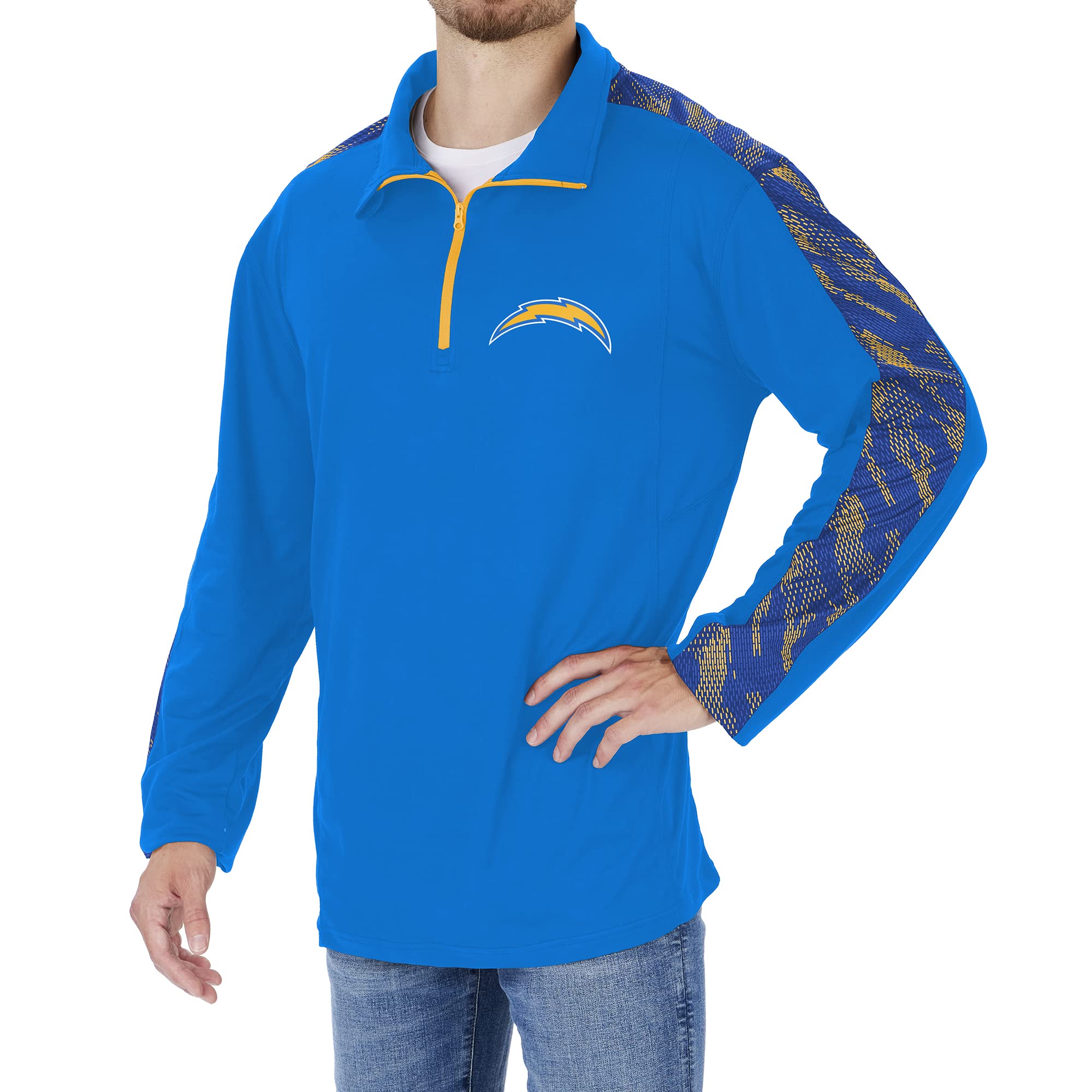 NFL Mens Solid 1/4 Zip with Team Viper Liner