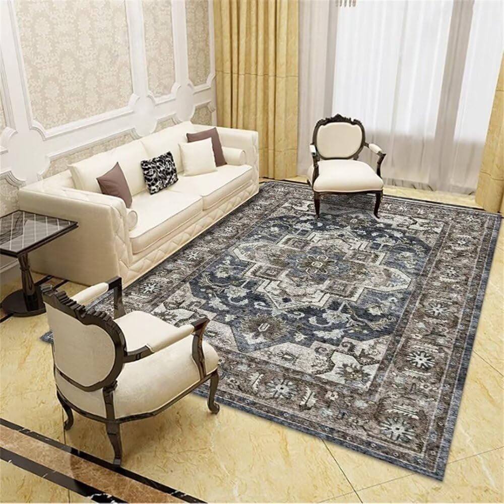 Tapis Moelleux Tapis Jeu Tapis de Zone de décoration Florale Gris résistant à l'usure Accessoires de canapé de Salon résistant à l'usure Chambre Enfant Complete 200X300CM