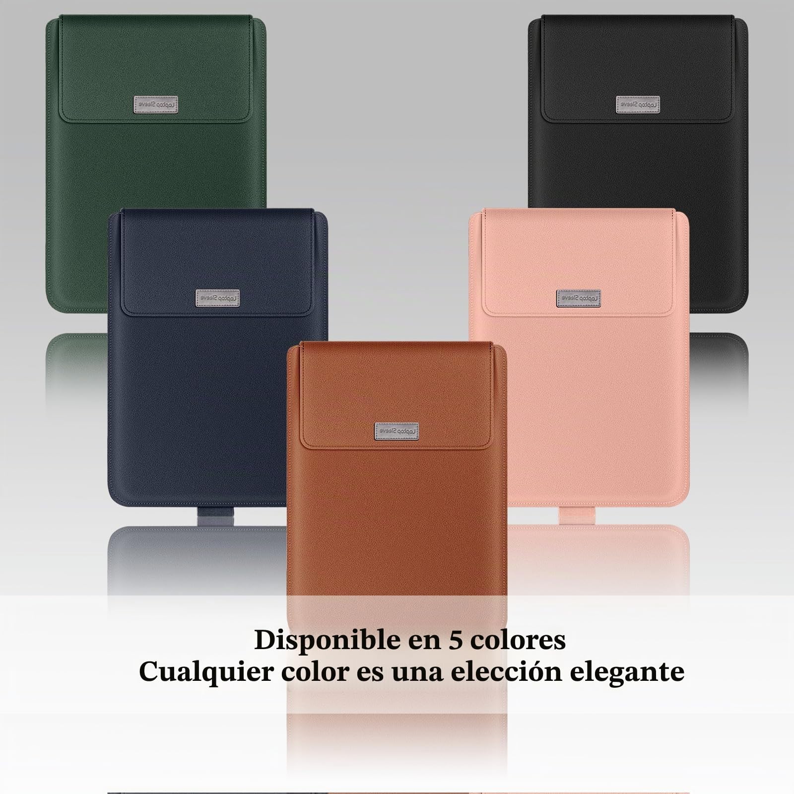 13-14 Pulgada Funda para Portátil Compatible con MacBook Air 13"/Pro 14" (M5 Pro MAX 2026/M4/M3/M2/M1), PU Funda Resistente Protectora Soporte Ratón Alfombrilla Cuero Portátil - Marrón