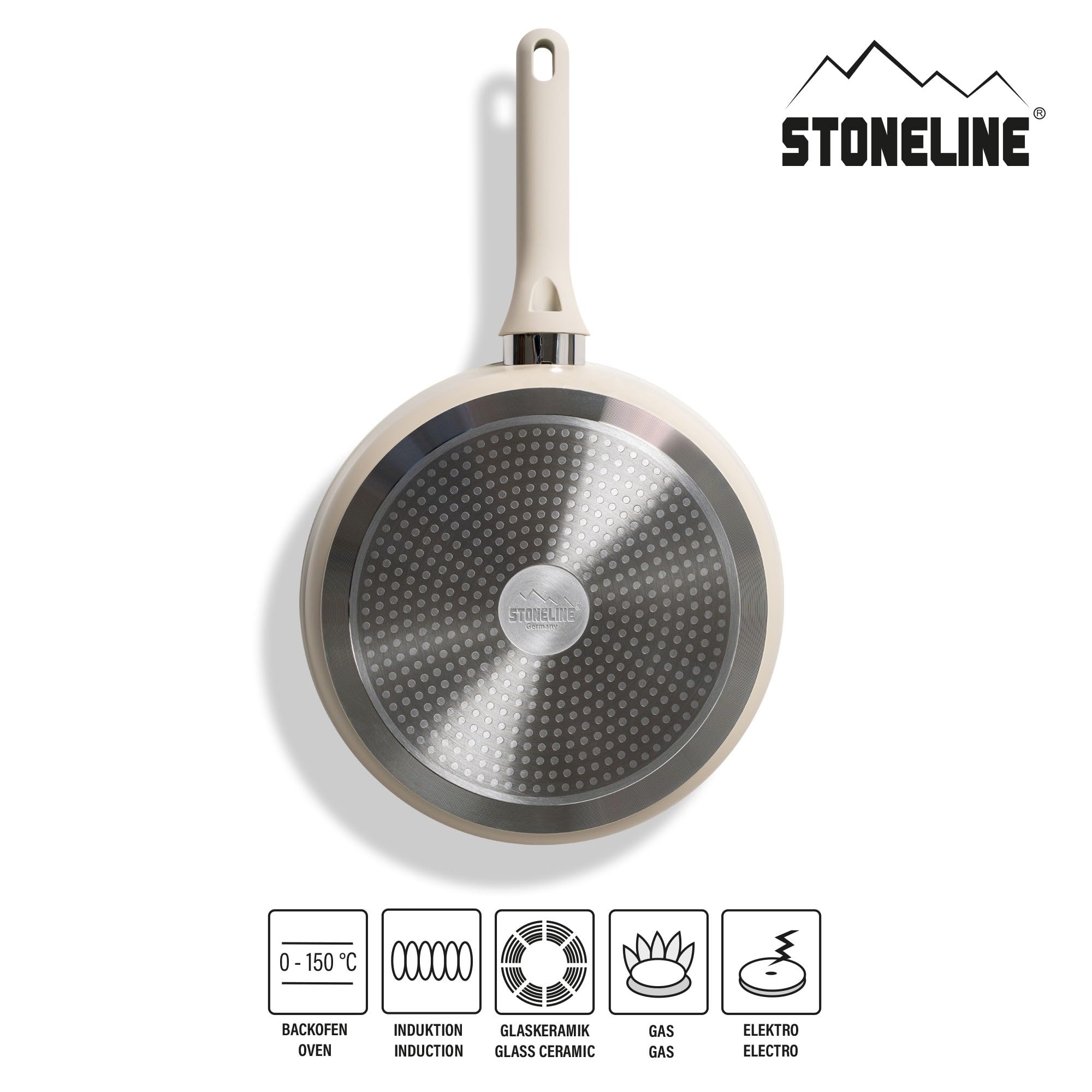 Stoneline 28cm Sauté Pan – Induction-Friendly Non-Stick Fry Pan