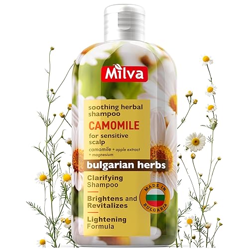 Champú con extracto natural de manzanilla - Da suavidad y brillo al cabello 6.8 fl oz por Milva
