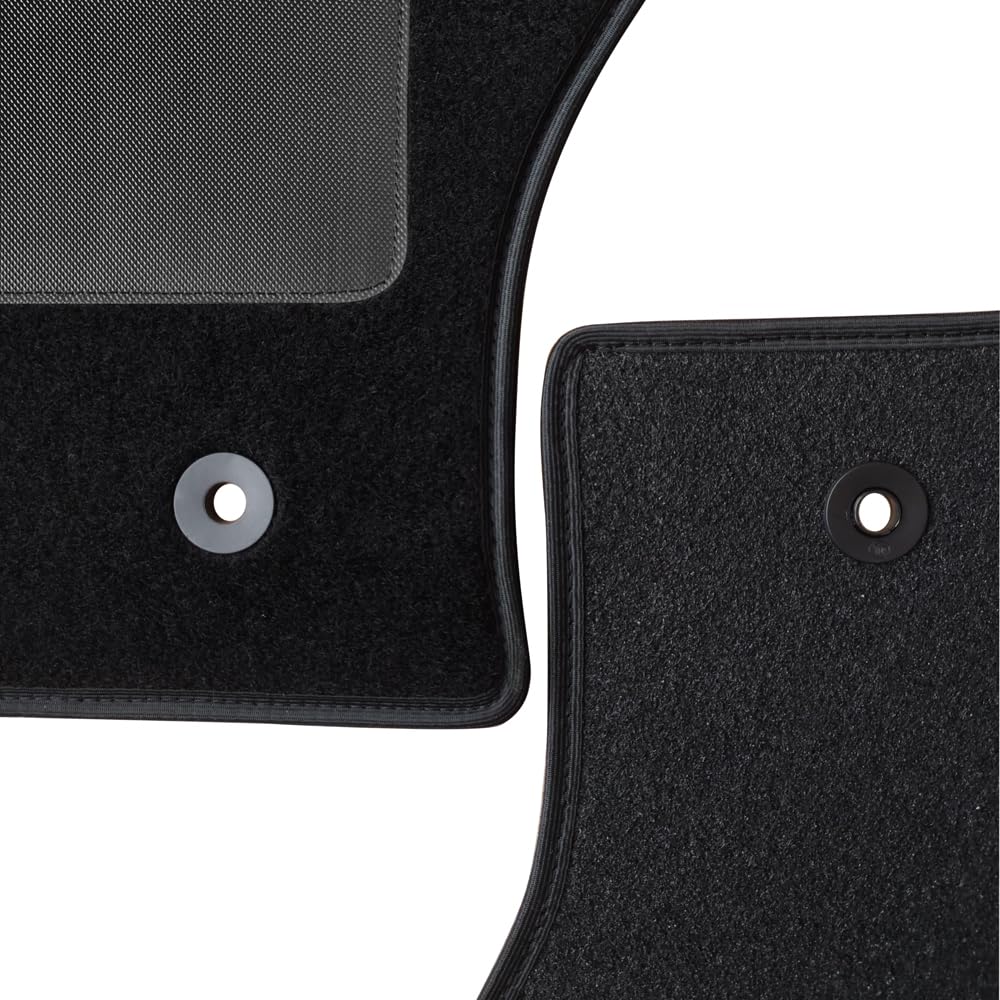 UNION Tappetini su misura realizzati per FIAT 500 GIARDINIERA in moquette di qualita Nero (FTR02)