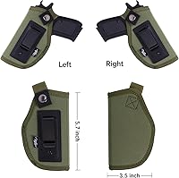 Vista 6 de Funda para pistola para mujer, funda de transporte oculta para pistolas universal IWB para Glock 19 26 43 Springfie XD LC9 y pistolas similares
