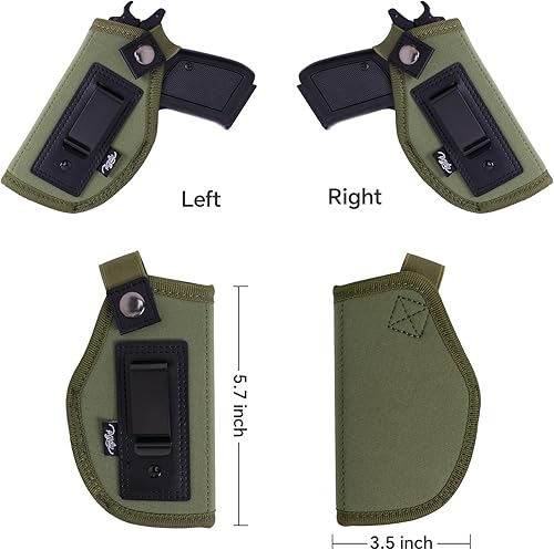 Miniatura 7 de Funda para pistola para mujer, funda de transporte oculta para pistolas universal IWB para Glock 19 26 43 Springfie XD LC9 y pistolas similares