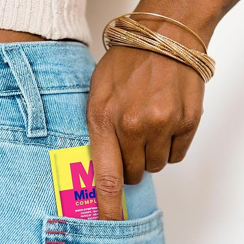 Miniatura 3 de Midol Woman-on-The-Go - Cápsulas completas para aliviar el dolor menstrual, 50 unidades (25 bolsas de 2) y almohadillas ultrafinas U de Kotex
