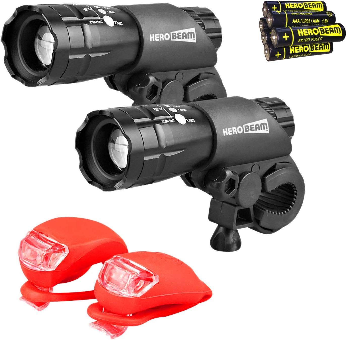 HeroBeam® Bike Lights Double Set - Genuine Product Discontinued